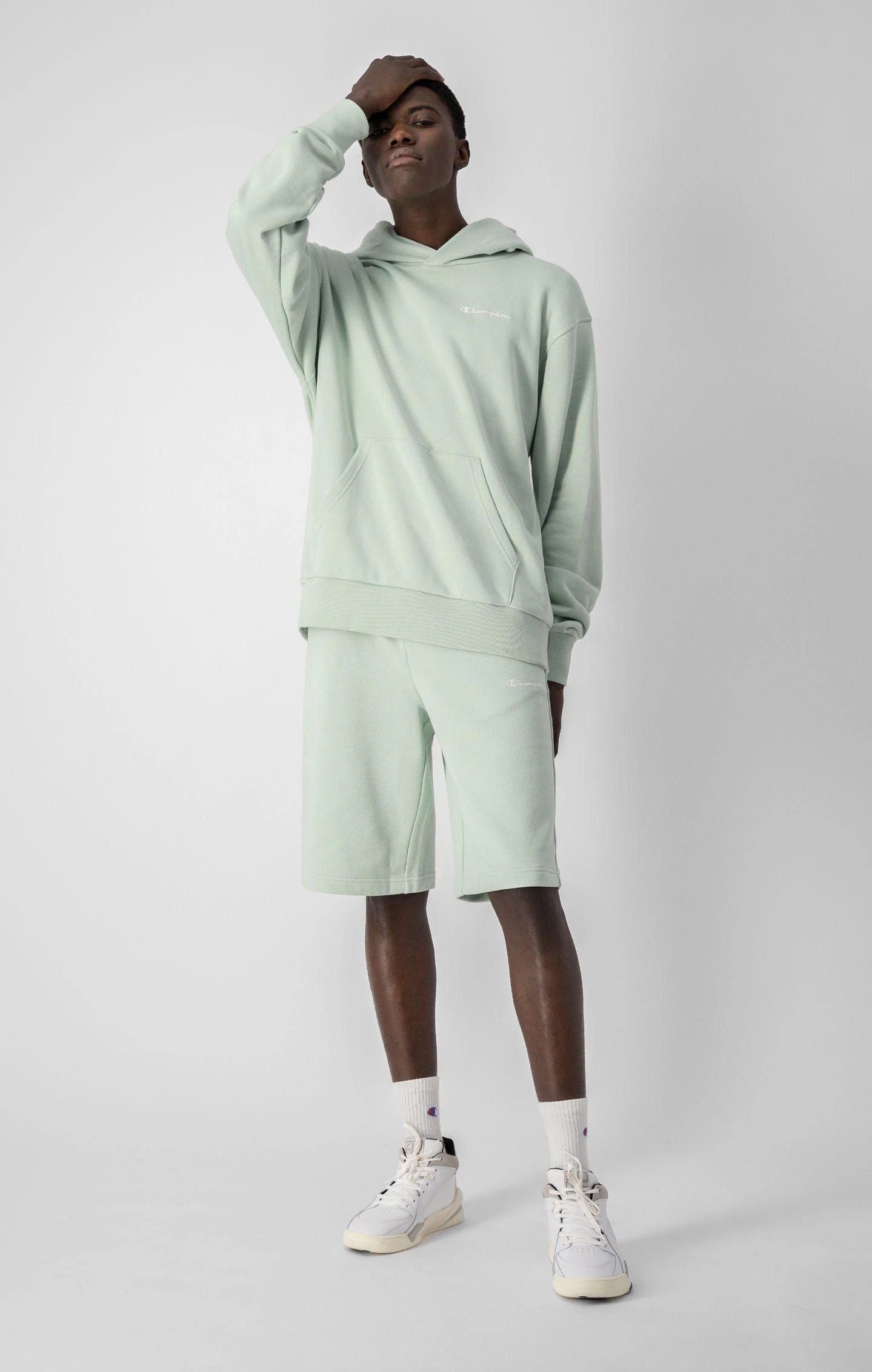 Champion Eco-Future Terry Hoodie - Frosty Green - ViaductClothing -  -