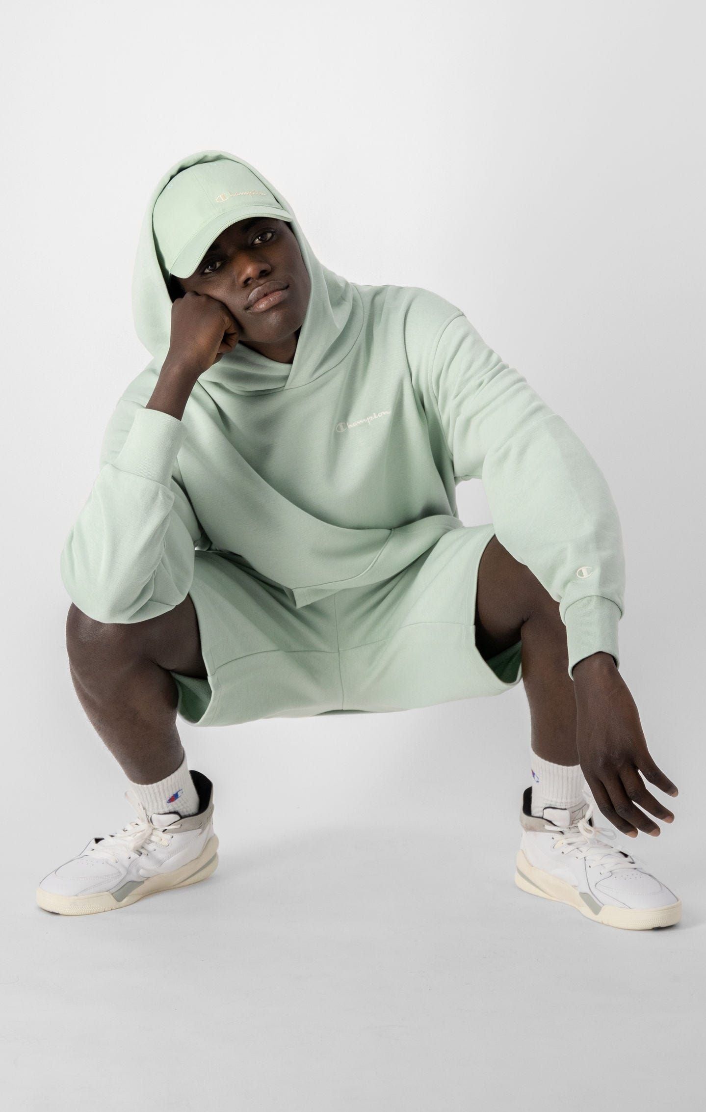 Champion Eco-Future Terry Hoodie - Frosty Green - ViaductClothing -  -