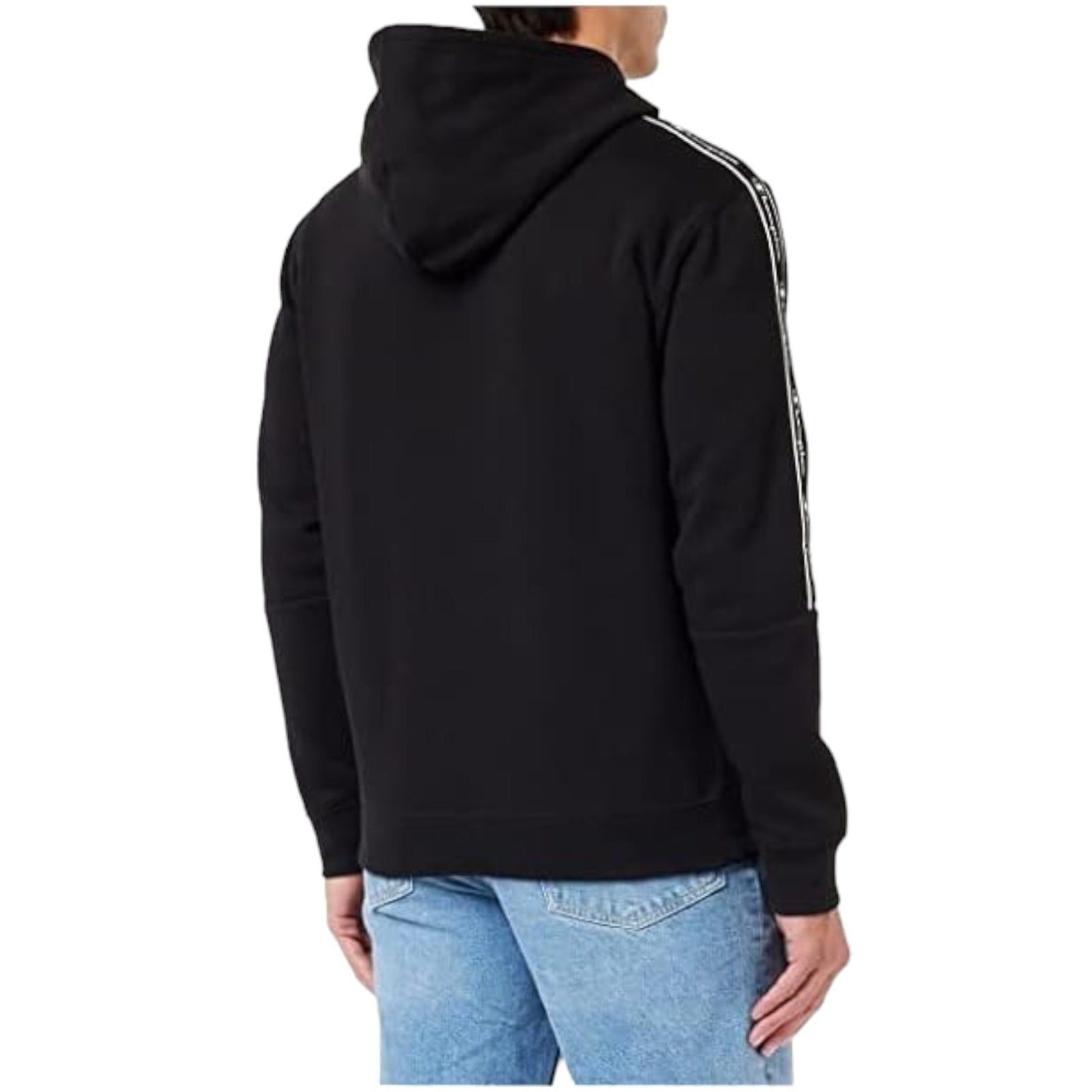 Champion Legacy American Half Tape Hooded Sweatshirt - Black - ViaductClothing -  -