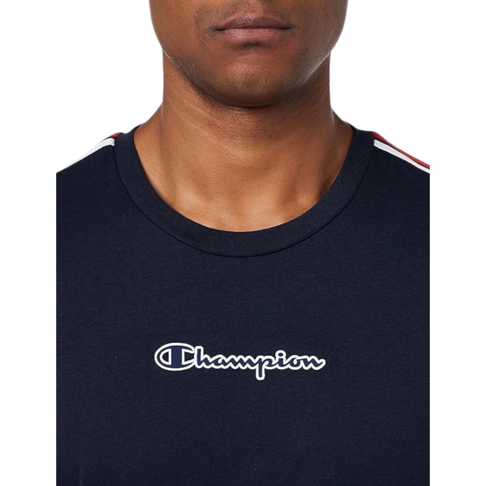 Champion Legacy Contrast Details T-shirt - Navy - ViaductClothing -  -