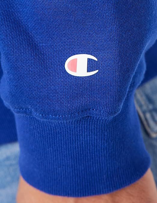 Champion Legacy Script Logo Fleece Hoodie - Blue - ViaductClothing -  -
