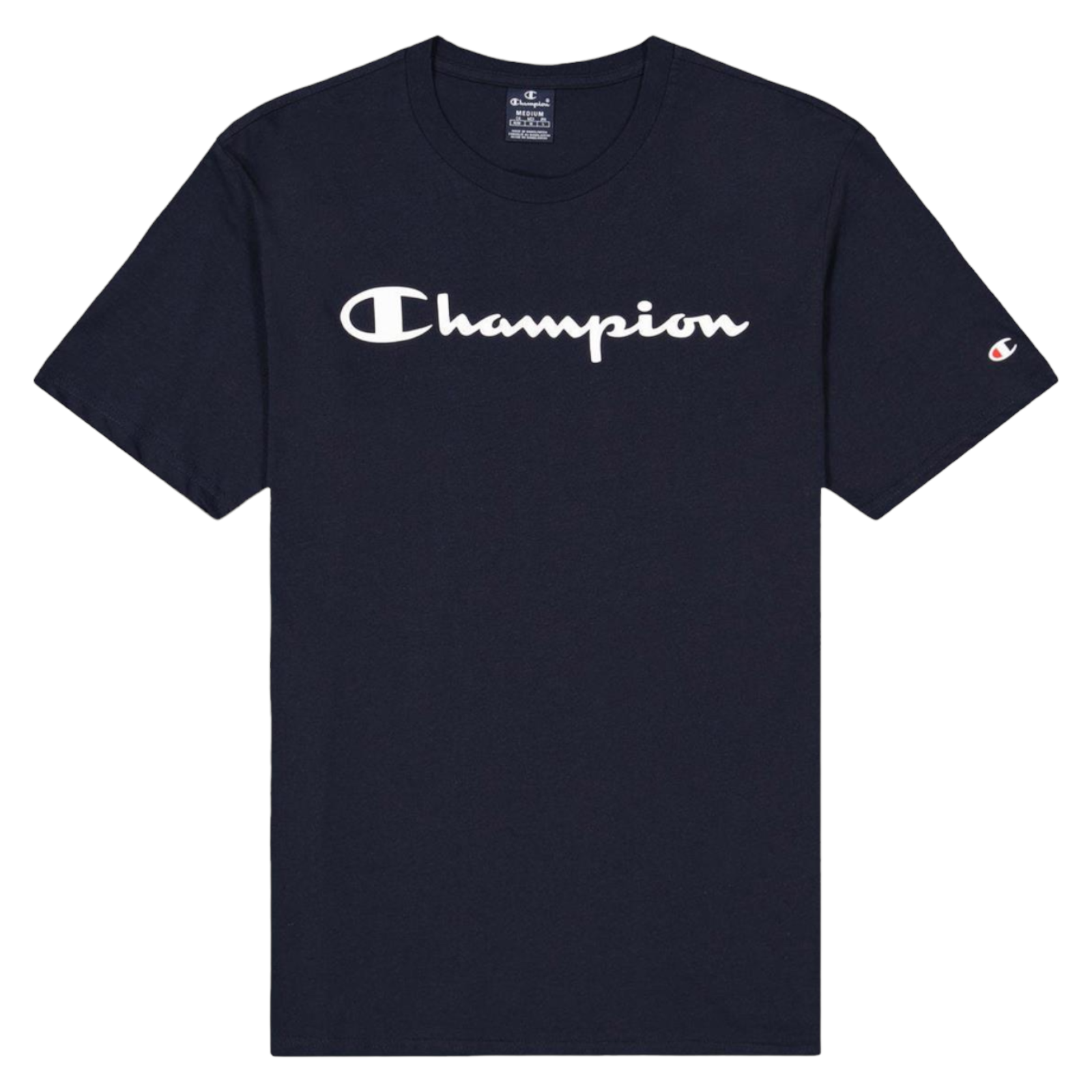 Champion Legacy Spellout Big Logo Tee - Navy - ViaductClothing -  -