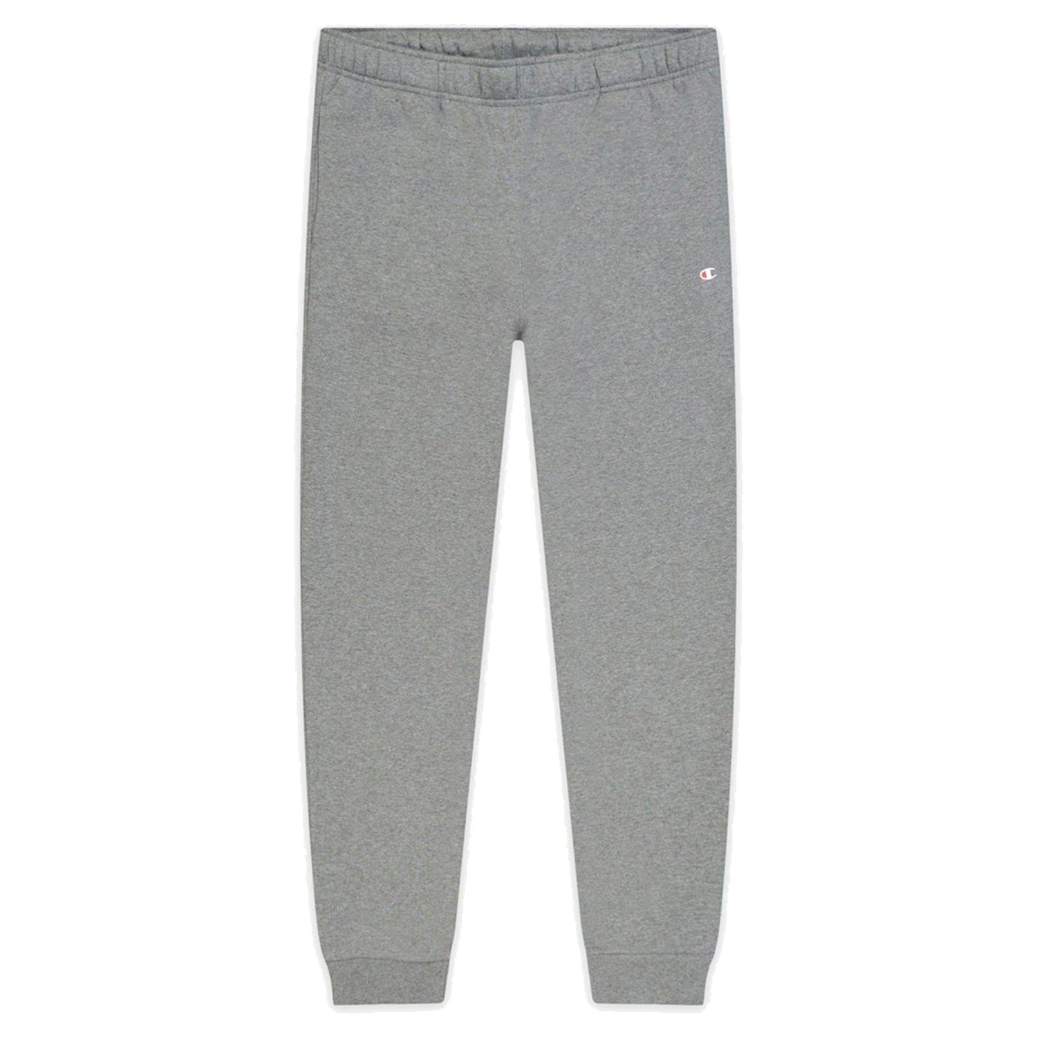 Champion Logo Print Cotton Terry Cuffed Joggers - Dark Grey - ViaductClothing - -