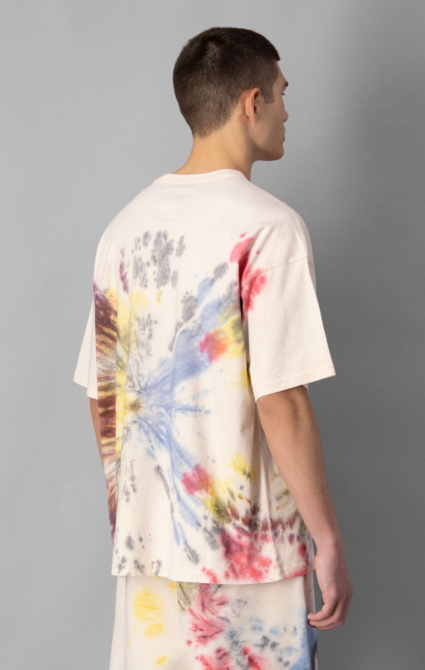 Champion Natural Tie Dye Raw Tee - Egret - ViaductClothing -  -