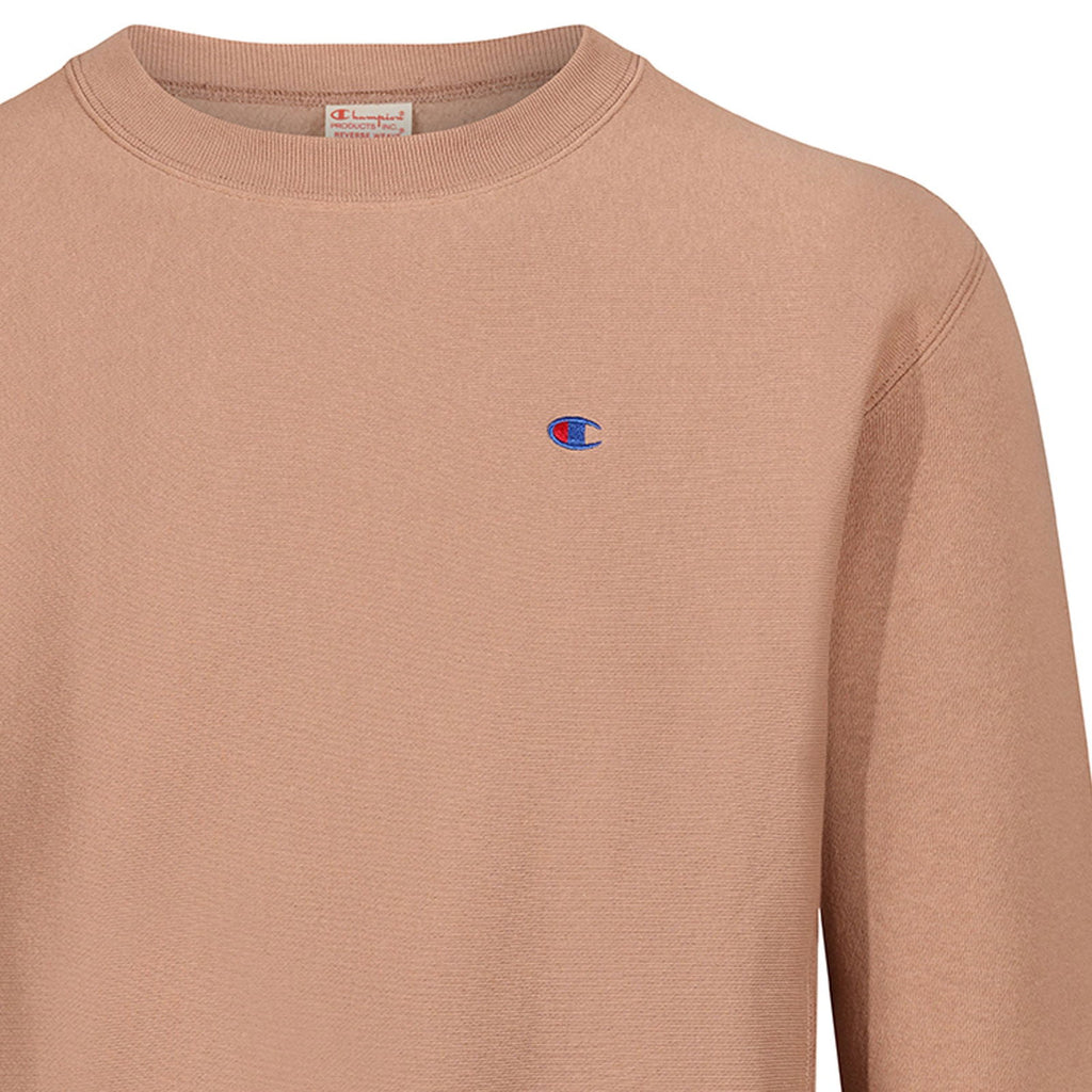 Champion Reverse Weave Classic Crew Sweatshirt Brown