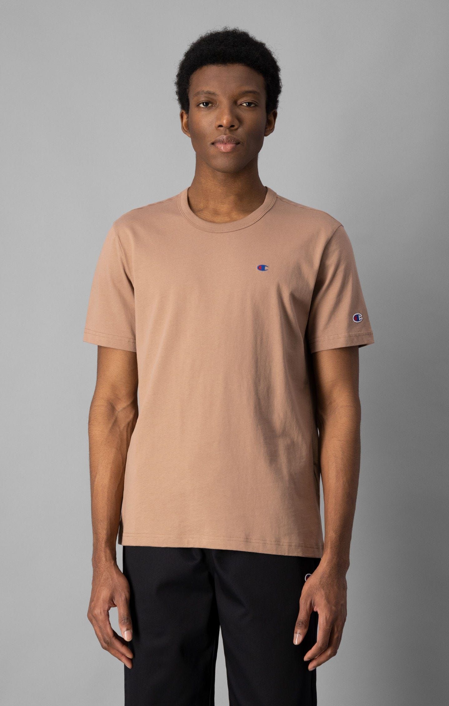 Champion Reverse Weave Classic Tee - Beaver Brown - ViaductClothing -  -