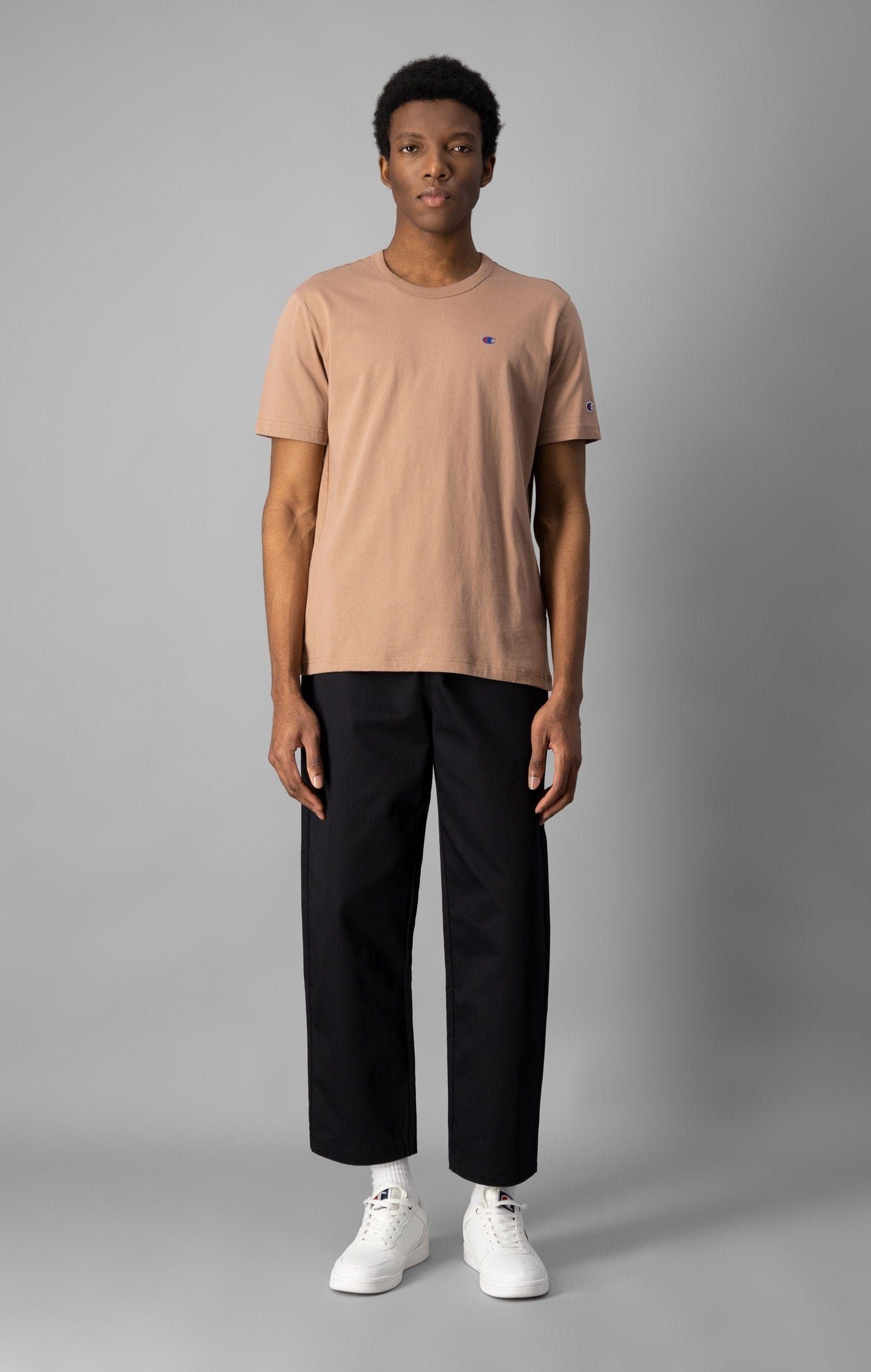 Champion Reverse Weave Classic Tee - Beaver Brown - ViaductClothing -  -