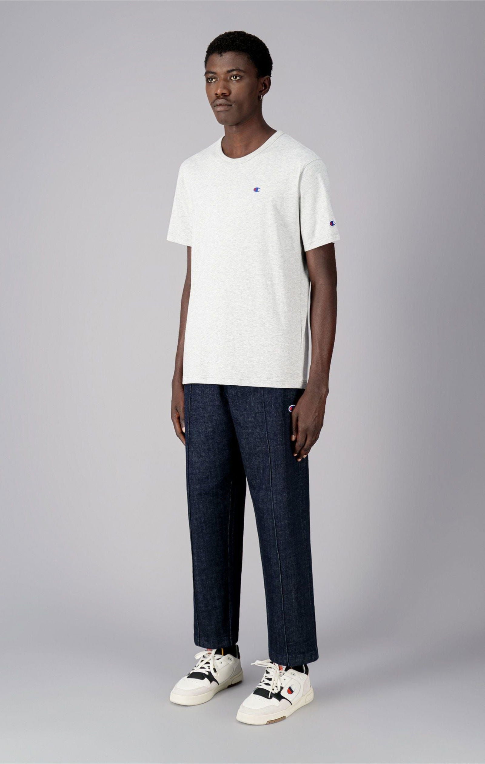 Champion Reverse Weave Classic Tee - Grey - ViaductClothing - -