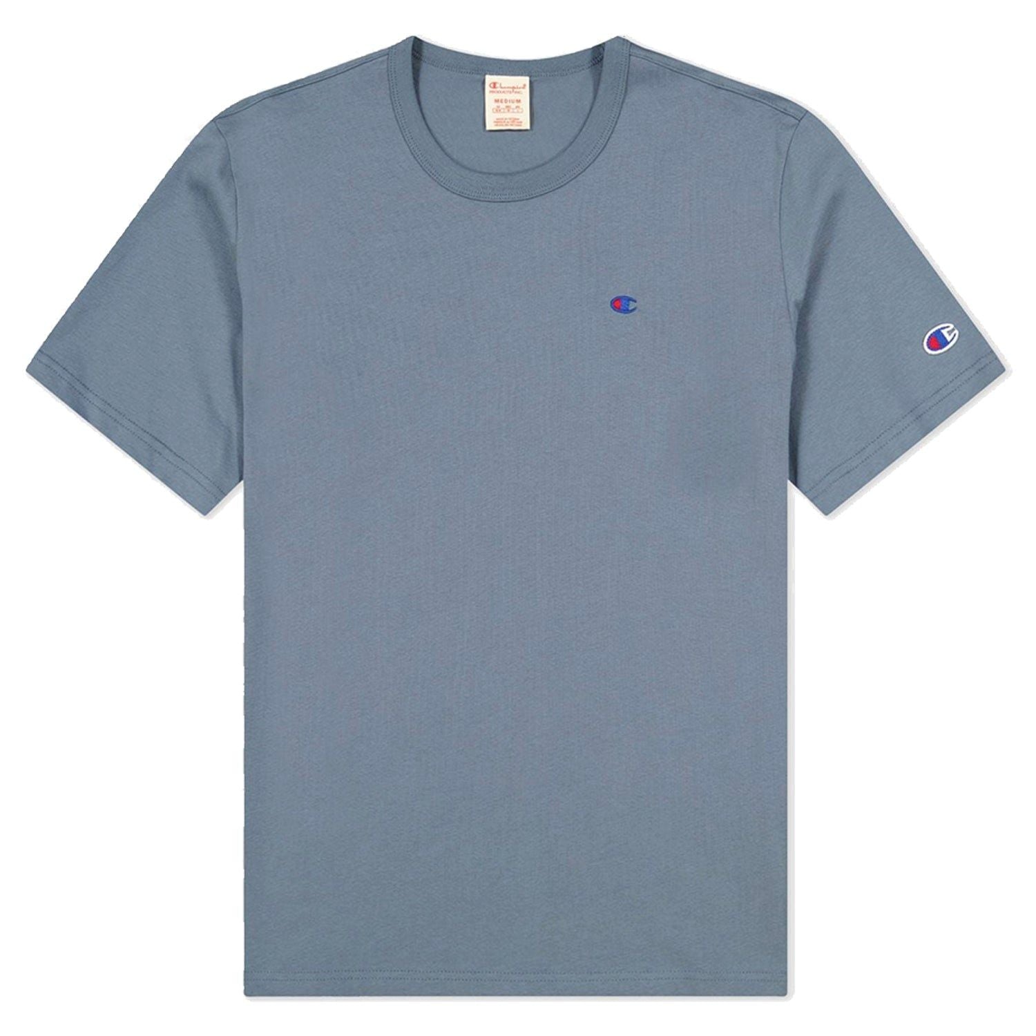Champion Reverse Weave Classic Tee - Stormy Blue - ViaductClothing -  -
