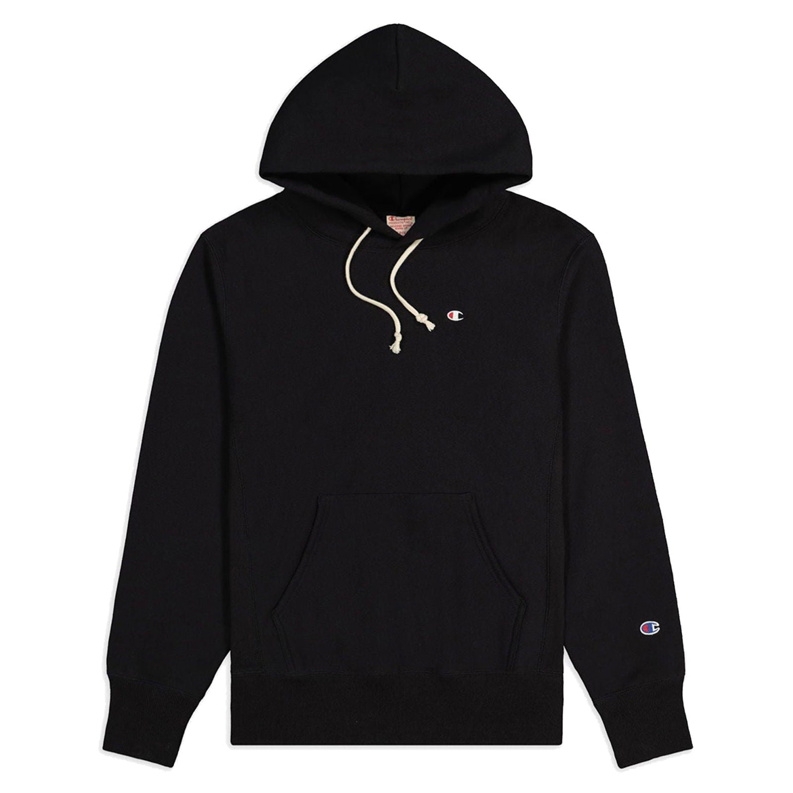 Champion Reverse Weave Hooded Sweatshirt - Black - ViaductClothing - -