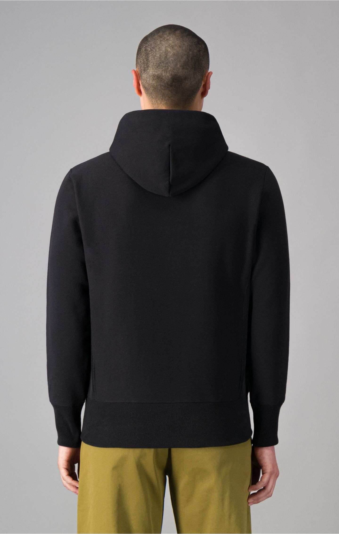 Champion Reverse Weave Hooded Sweatshirt - Black - ViaductClothing - -