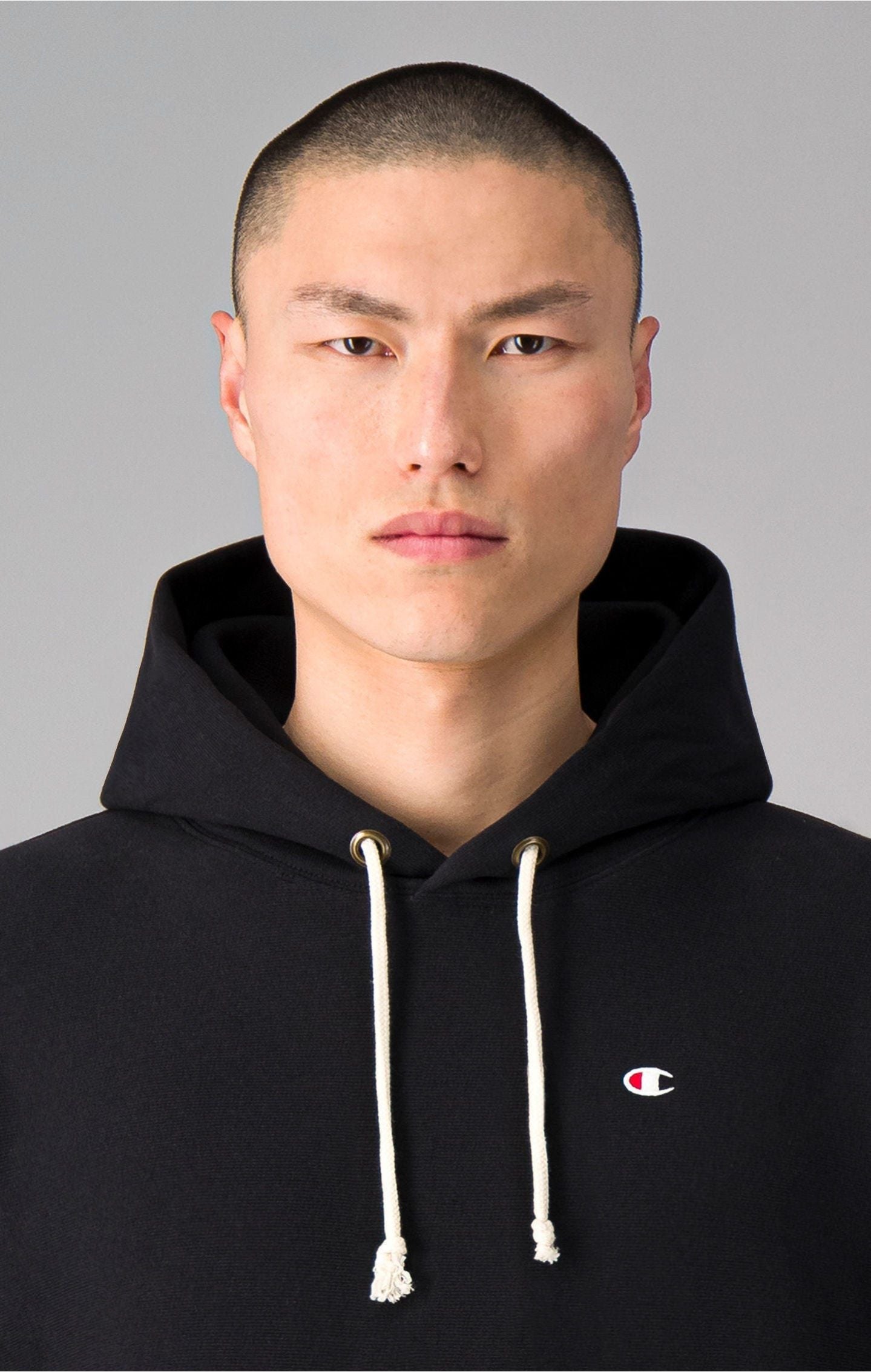 Champion Reverse Weave Hooded Sweatshirt - Black - ViaductClothing - -