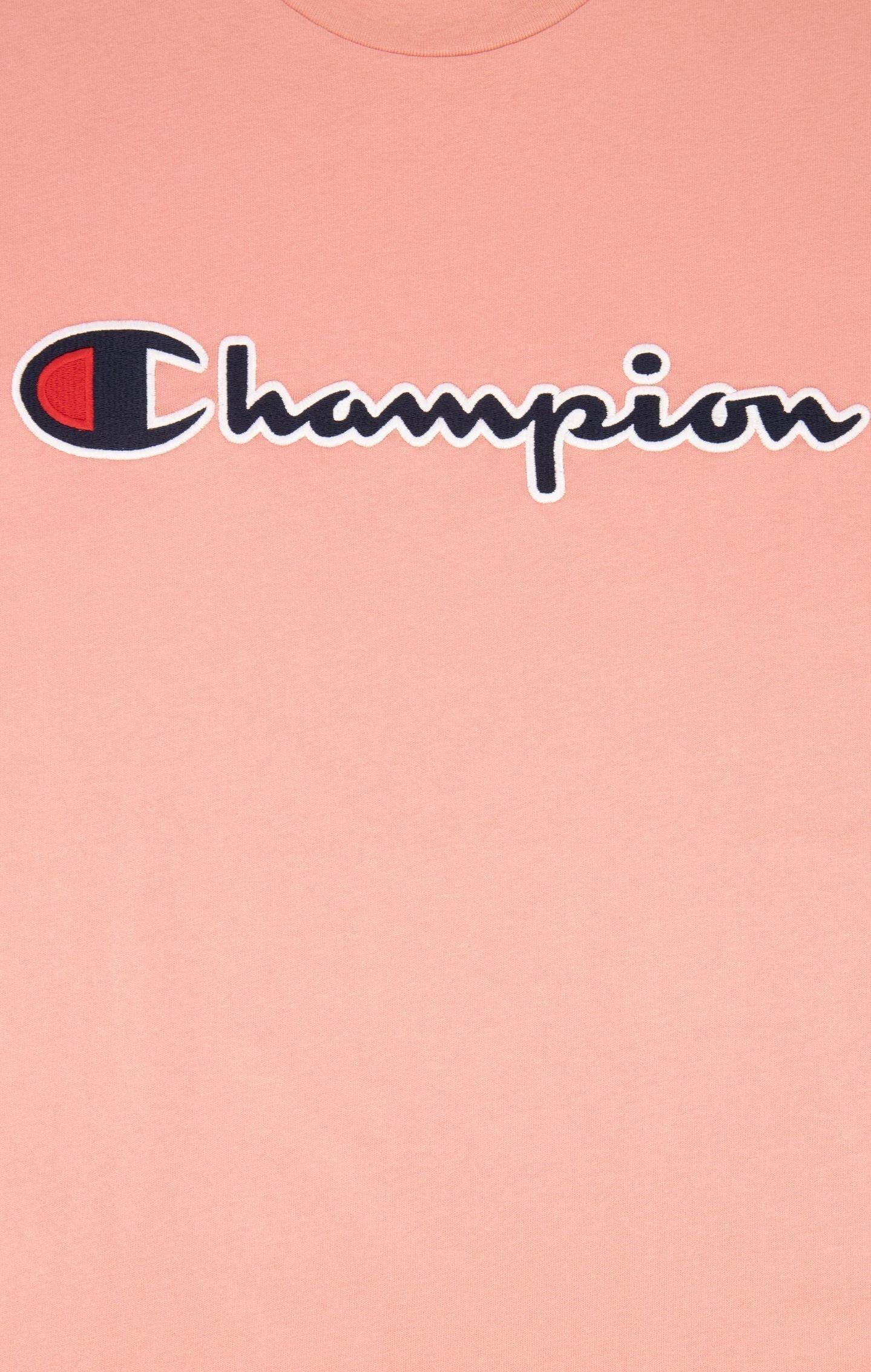 Champion Script Spellout Logo T-shirt - Pink - ViaductClothing -  -