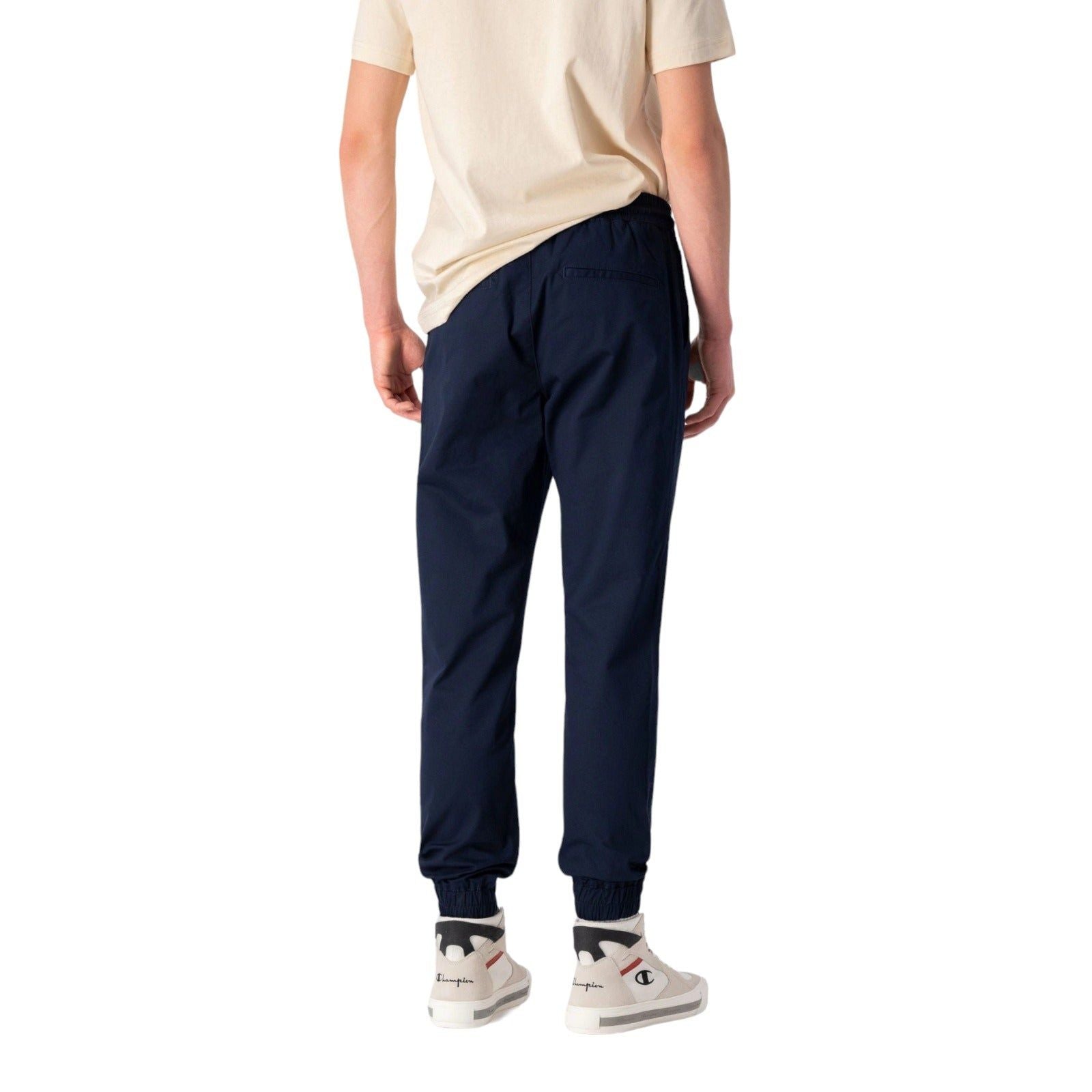 Champion Stretch Cotton Twill Cuffed Trousers - Navy - ViaductClothing -  -