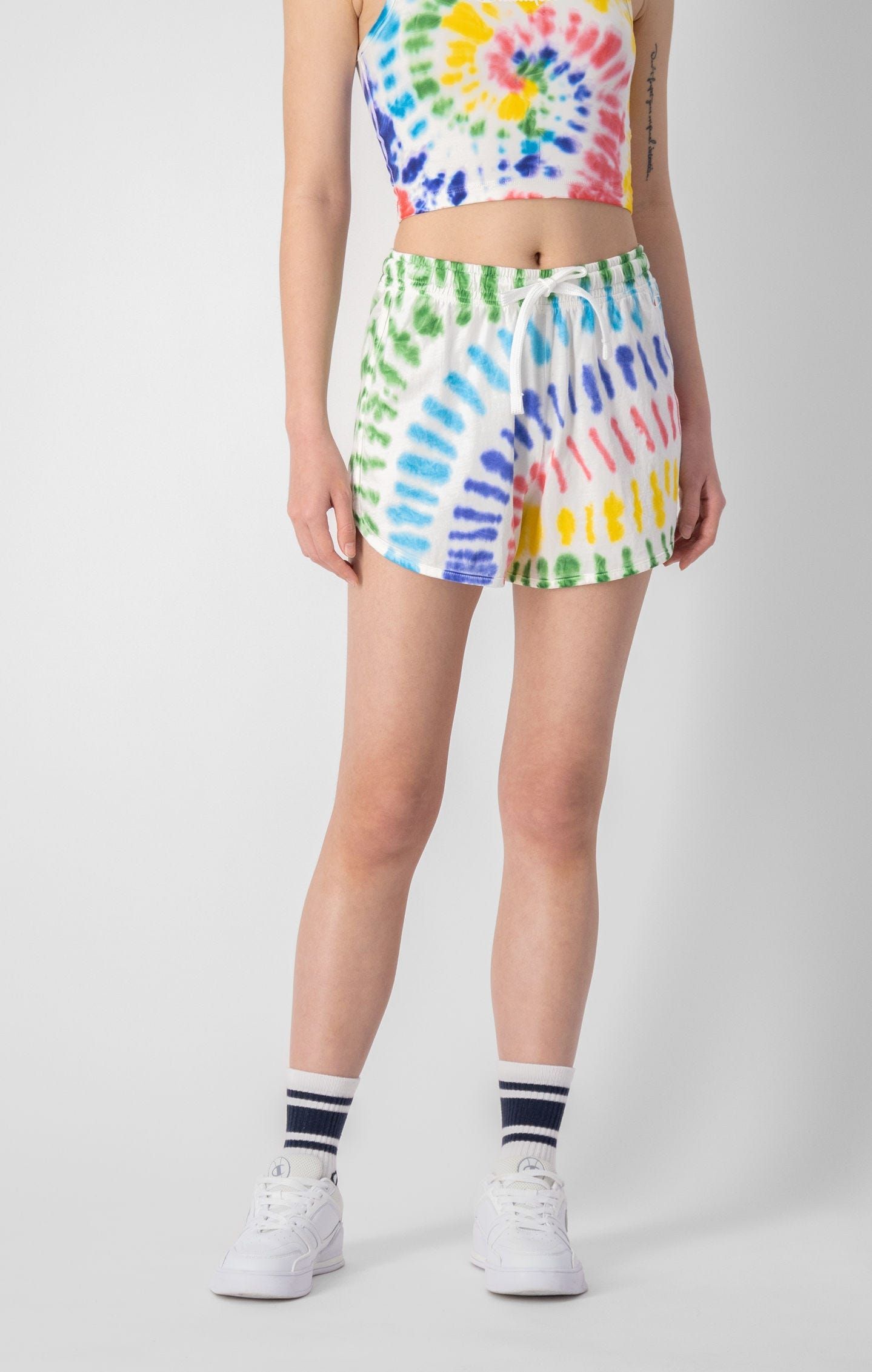 Champion Tie Dye Women's Shorts - Rainbow - ViaductClothing -  -