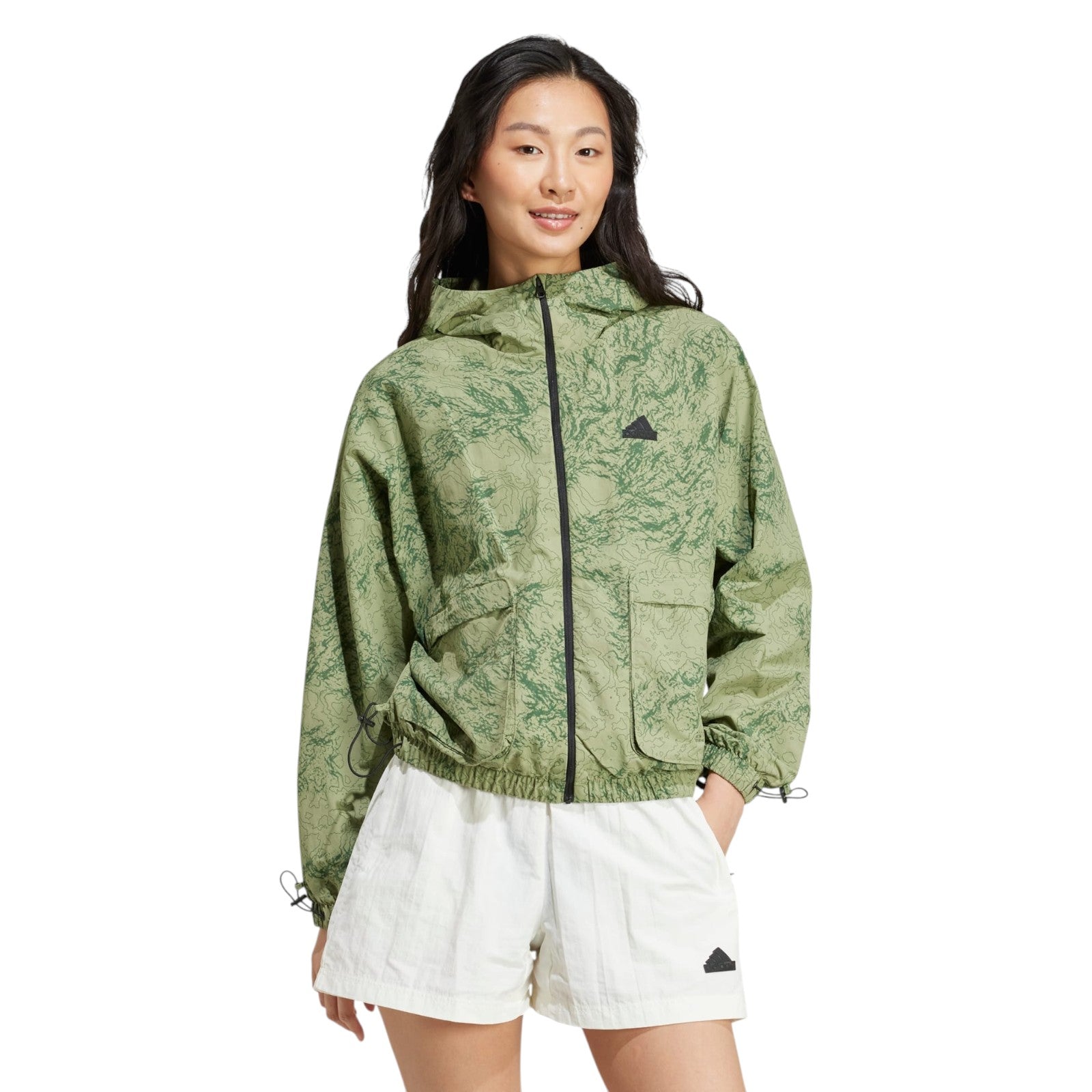 adidas Women's City Escape Woven Windbreaker - Green