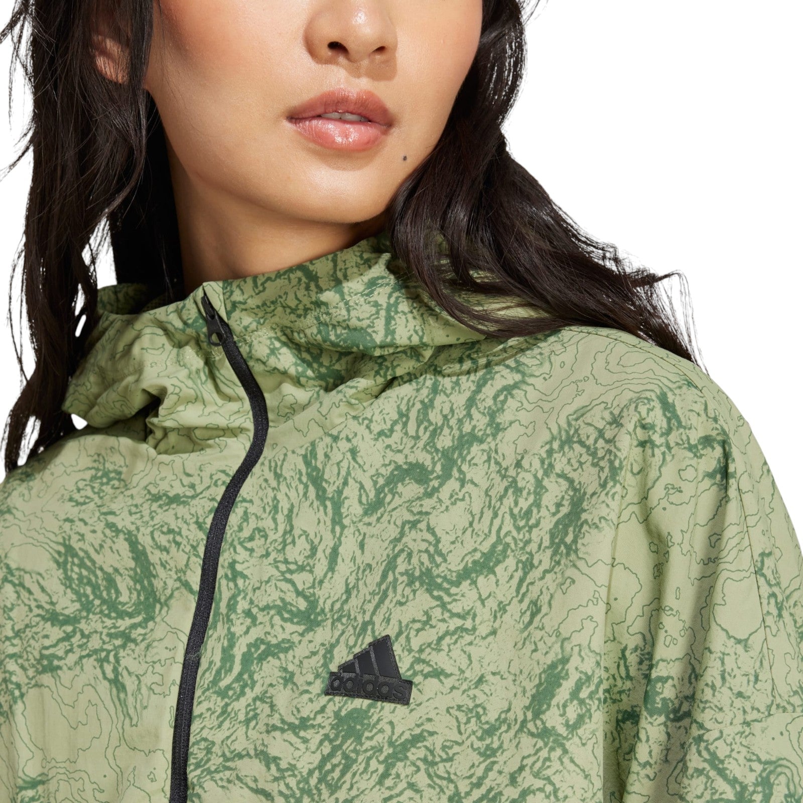 adidas Women's City Escape Woven Windbreaker - Green