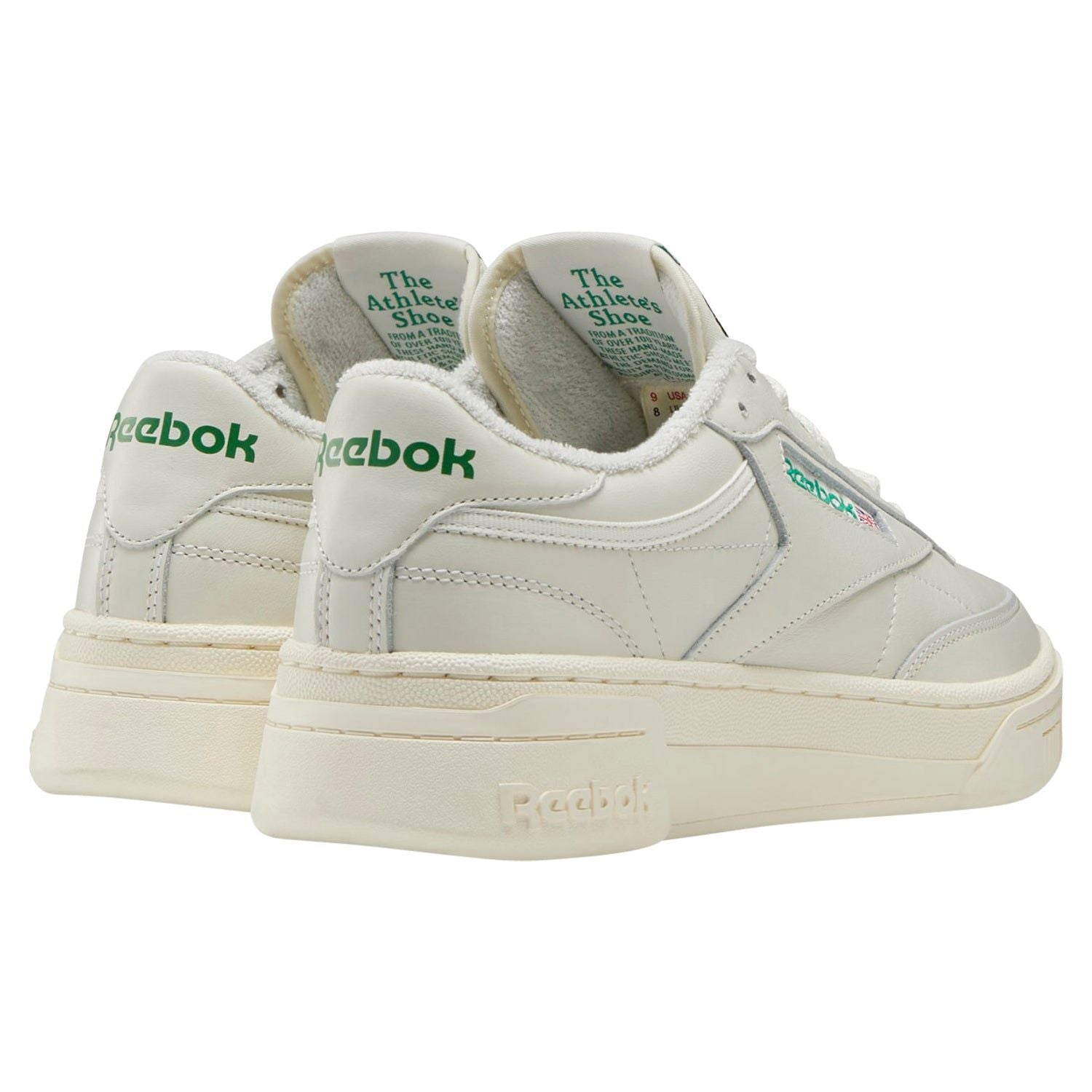 Reebok Women's Club C Stacked Shoes - Chalk/Classic White - ViaductClothing - -