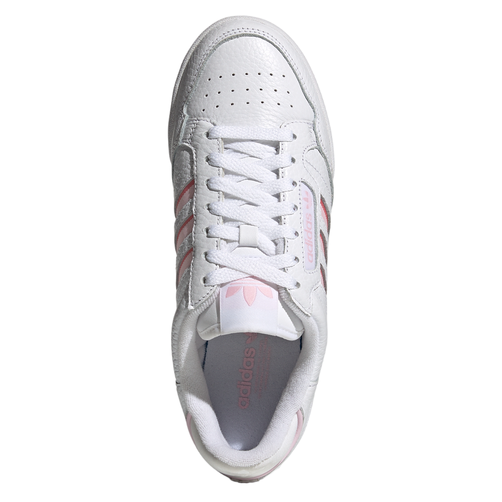 adidas Originals Womens Continental 80 Stripes Shoes - Cloud White / Clear Pink - ViaductClothing - -