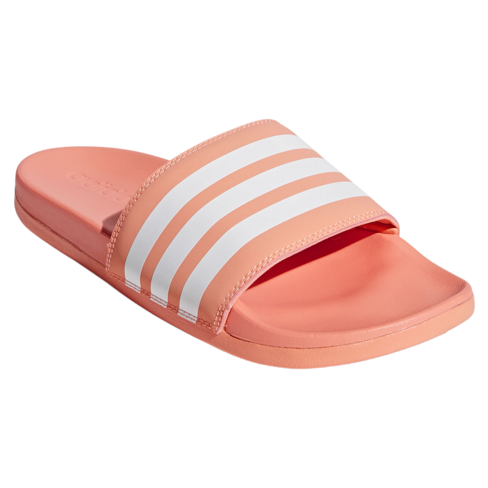 adidas Adilette Comfort Slides - Chalk Coral / Cloud White - ViaductClothing - -