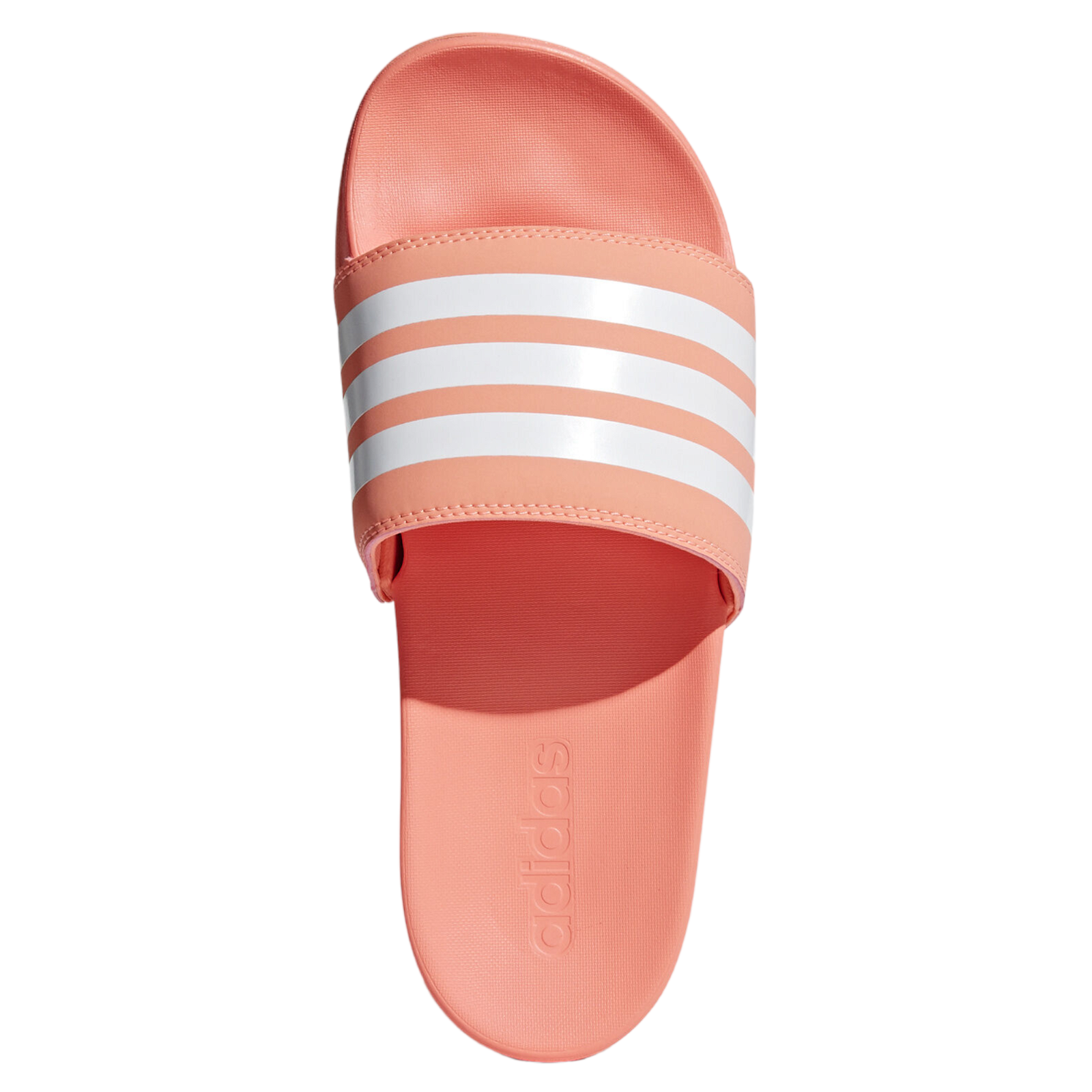 adidas Adilette Comfort Slides - Chalk Coral / Cloud White - ViaductClothing - -