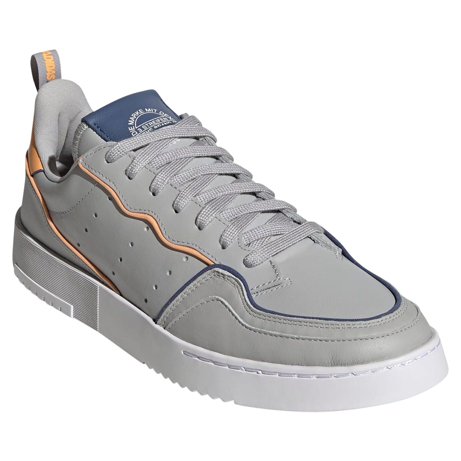 adidas Originals Supercourt Shoes - Grey Two / Cloud White - ViaductClothing - -