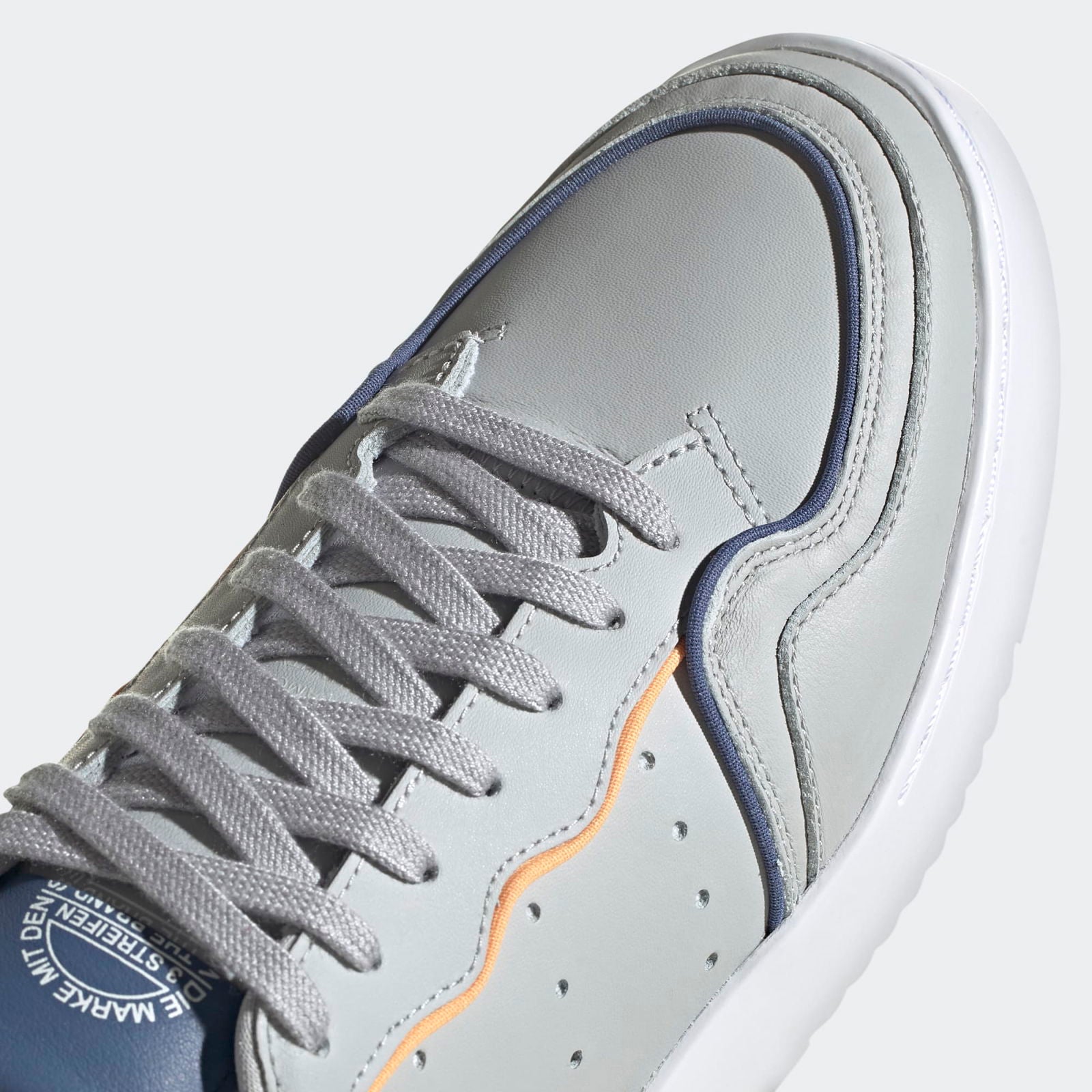 adidas Originals Supercourt Shoes - Grey Two / Cloud White - ViaductClothing - -