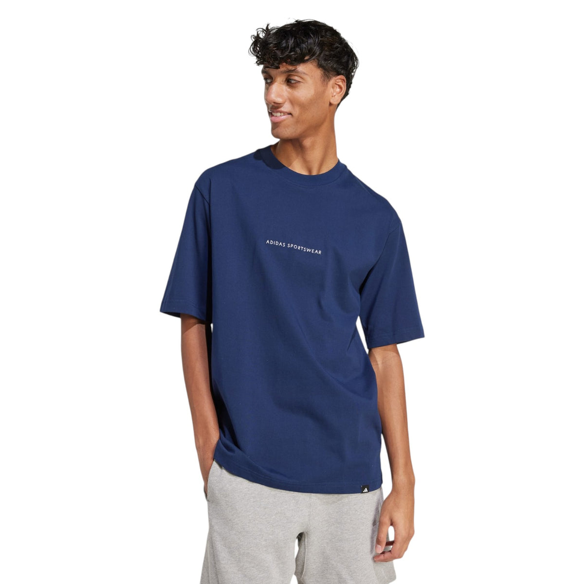 adidas Men's Codes Doodle Camp Graphic T-Shirt - Navy