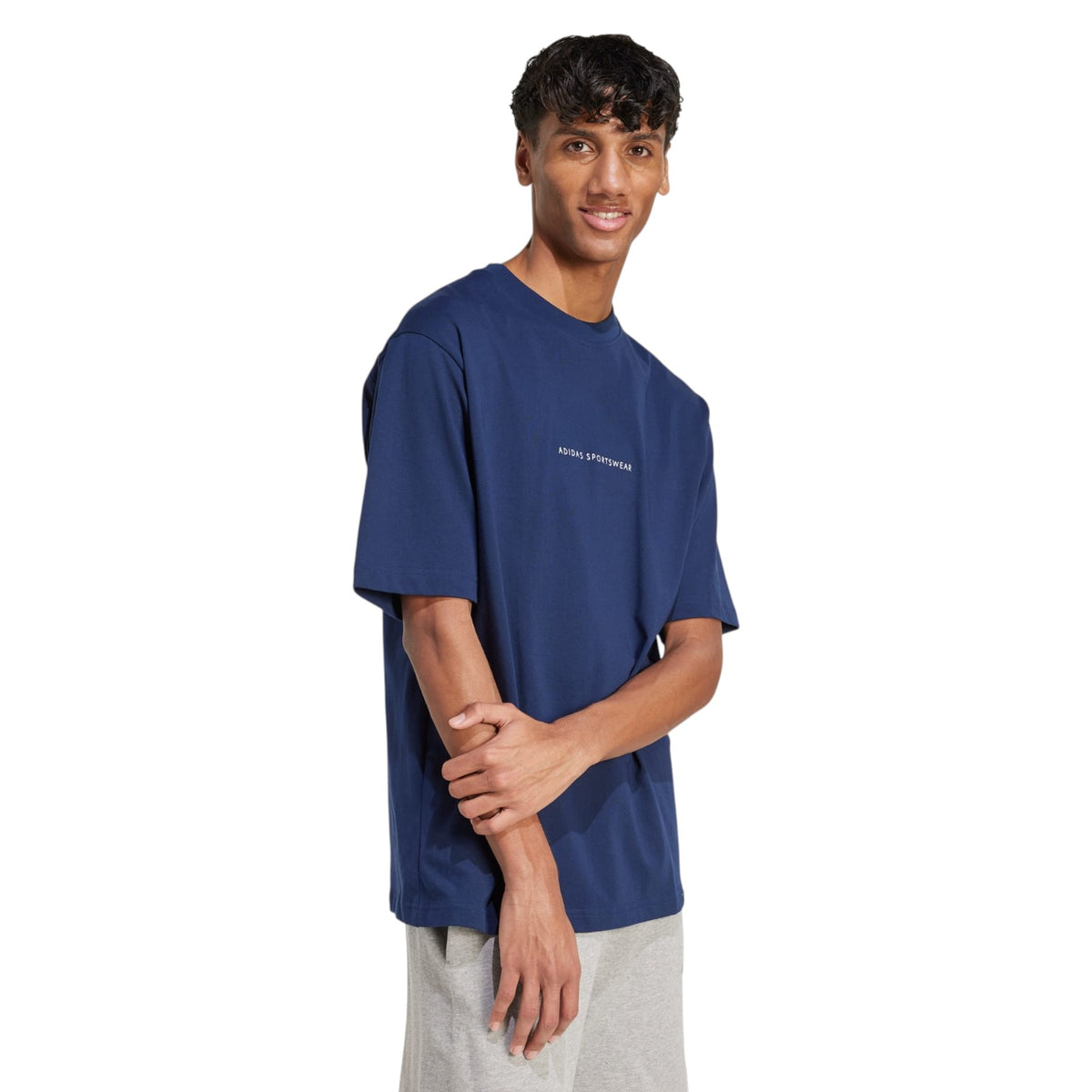 adidas Men's Codes Doodle Camp Graphic T-Shirt - Navy