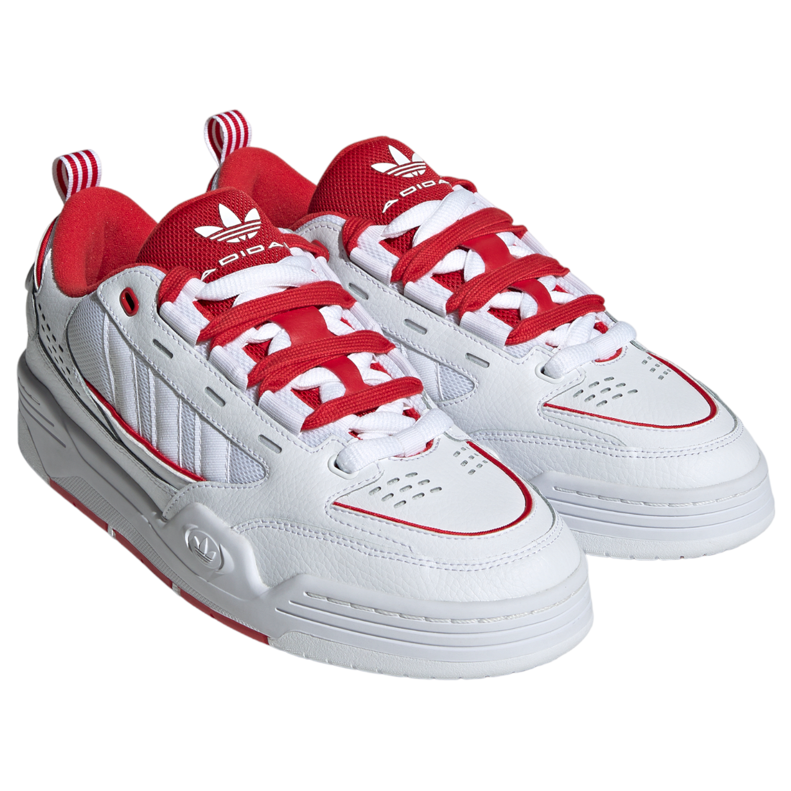 adidas Originals ADI2000 Trainers - Cloud White / Collegiate Red - ViaductClothing - -