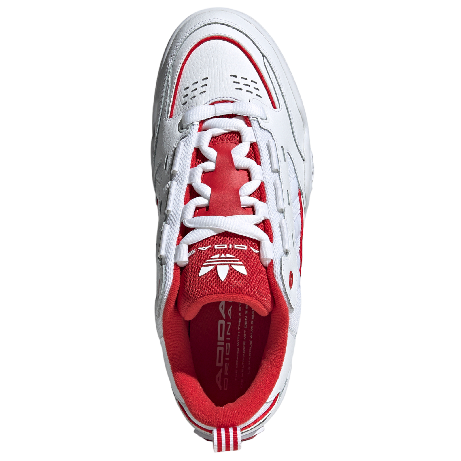adidas Originals ADI2000 Trainers - Cloud White / Collegiate Red - ViaductClothing - -