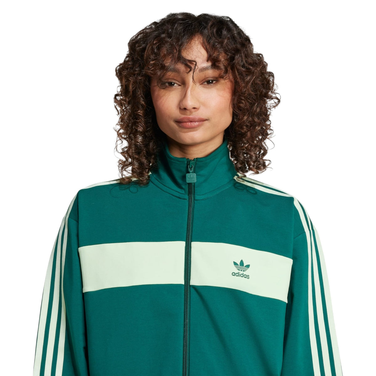 adidas Originals Women's Colorblock Track Top - Green