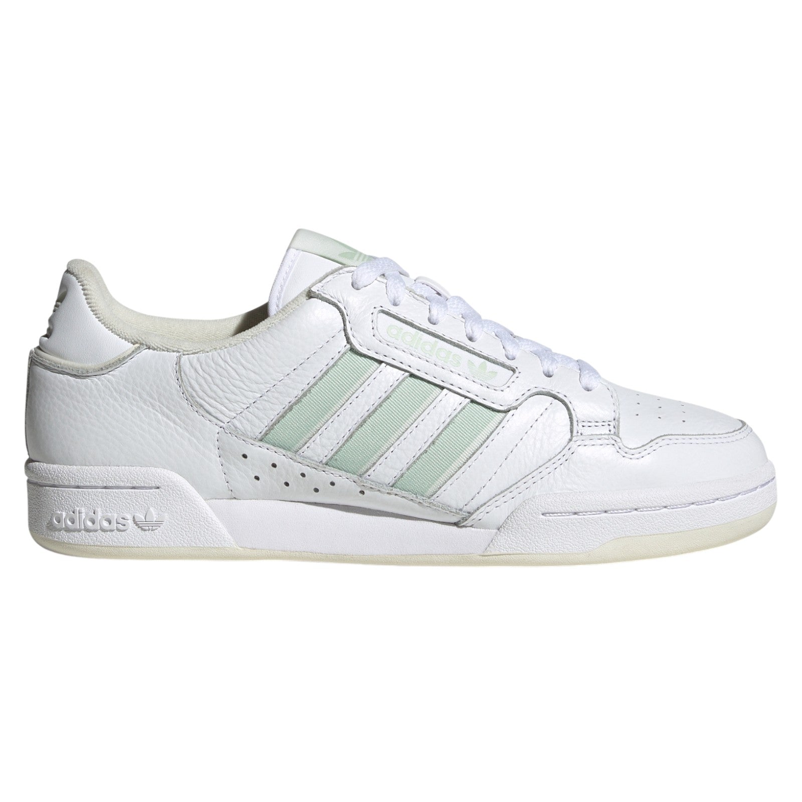adidas Originals Continental 80 Stripes Shoes - Cloud White / Linen Green