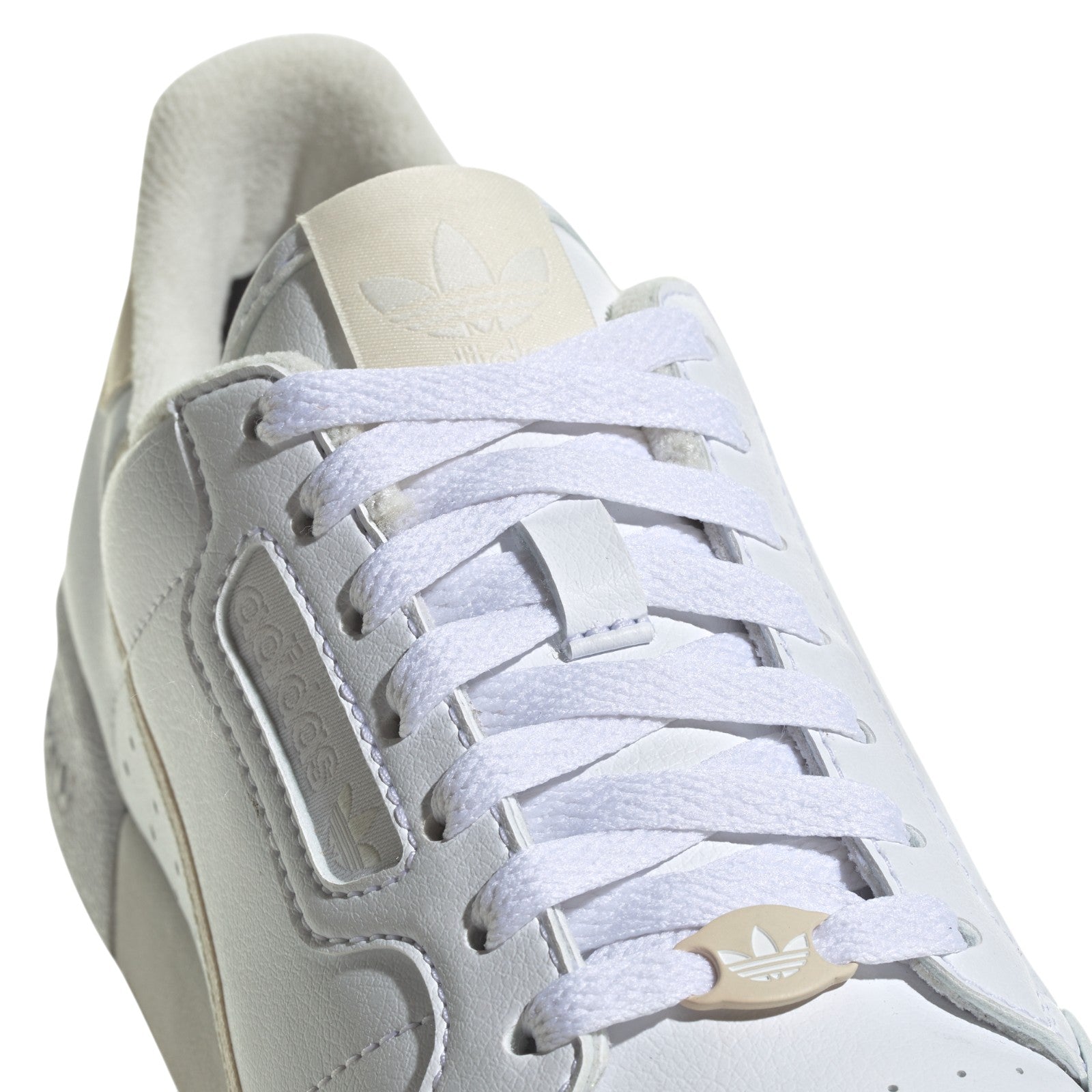 adidas Originals Womens Continental 80 Vegan Shoes - Cloud White / Ecru Tint