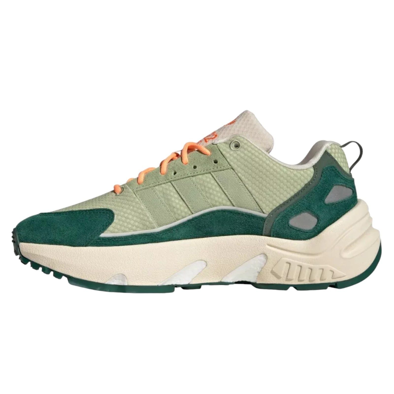 adidas Originals ZX 22 Boost Trainers - Ecru Tint / Core Green - ViaductClothing - -