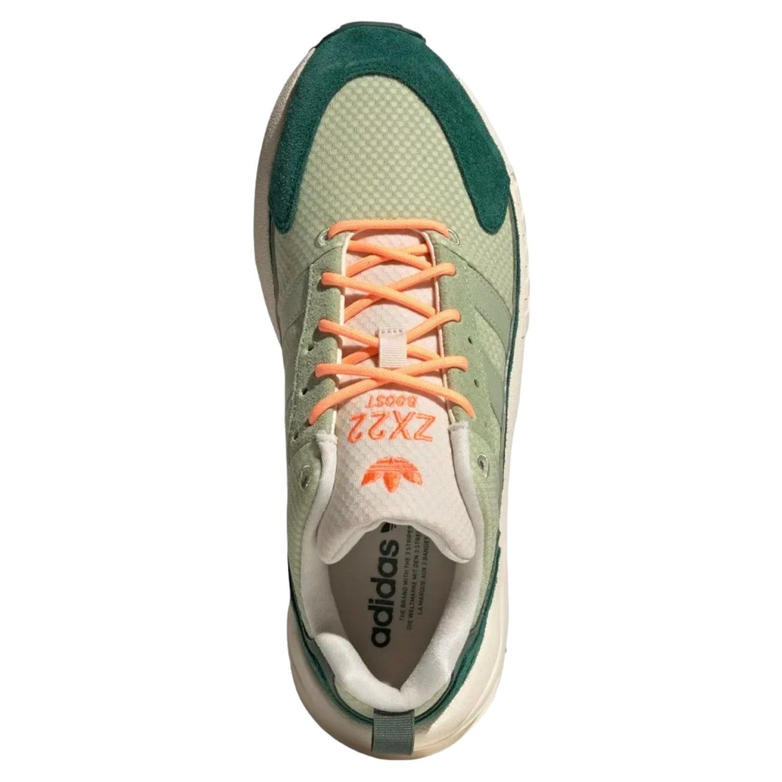 adidas Originals ZX 22 Boost Trainers - Ecru Tint / Core Green - ViaductClothing - -