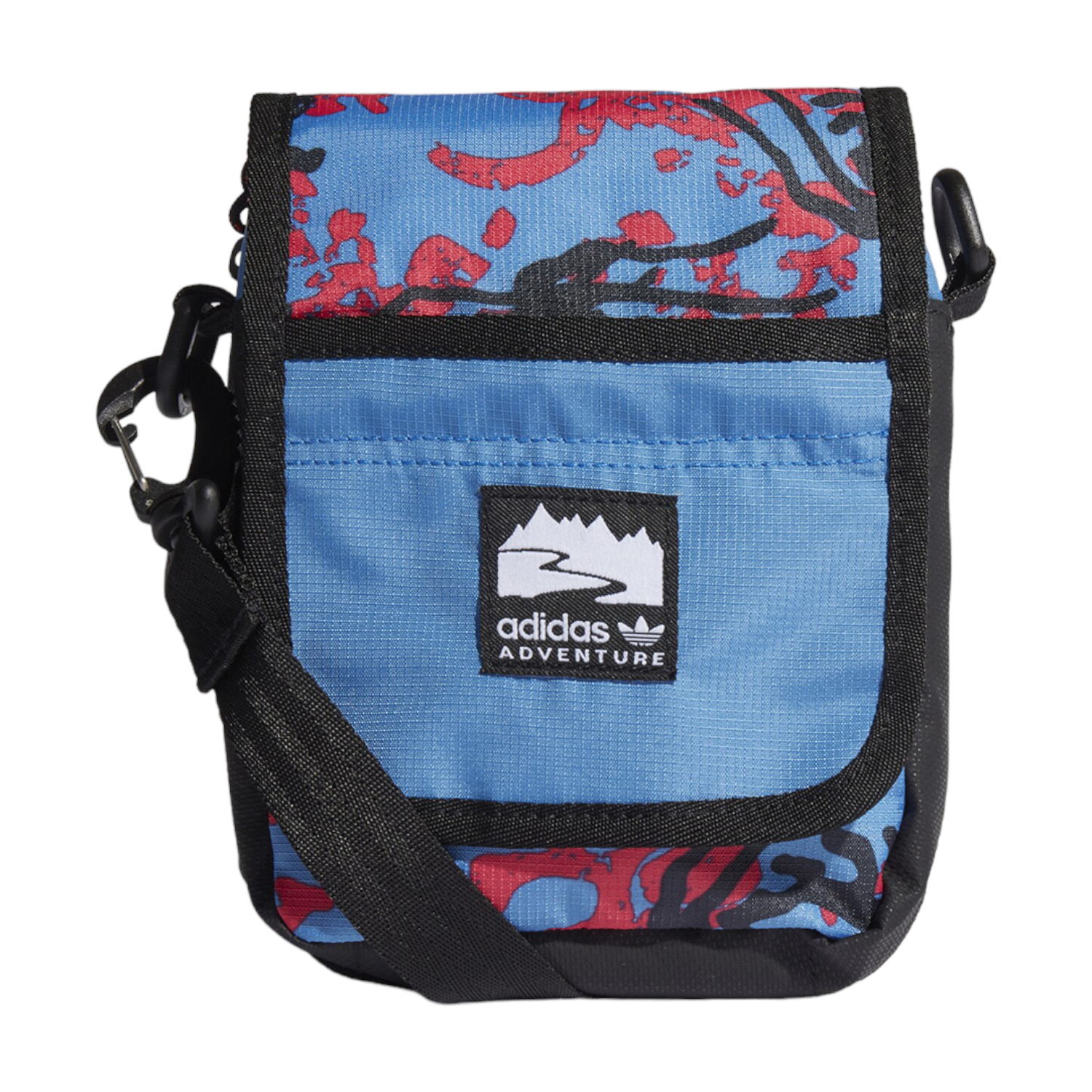 adidas Originals Adventure Flap Bag Small - Focus Blue / Core Pink - ViaductClothing - -