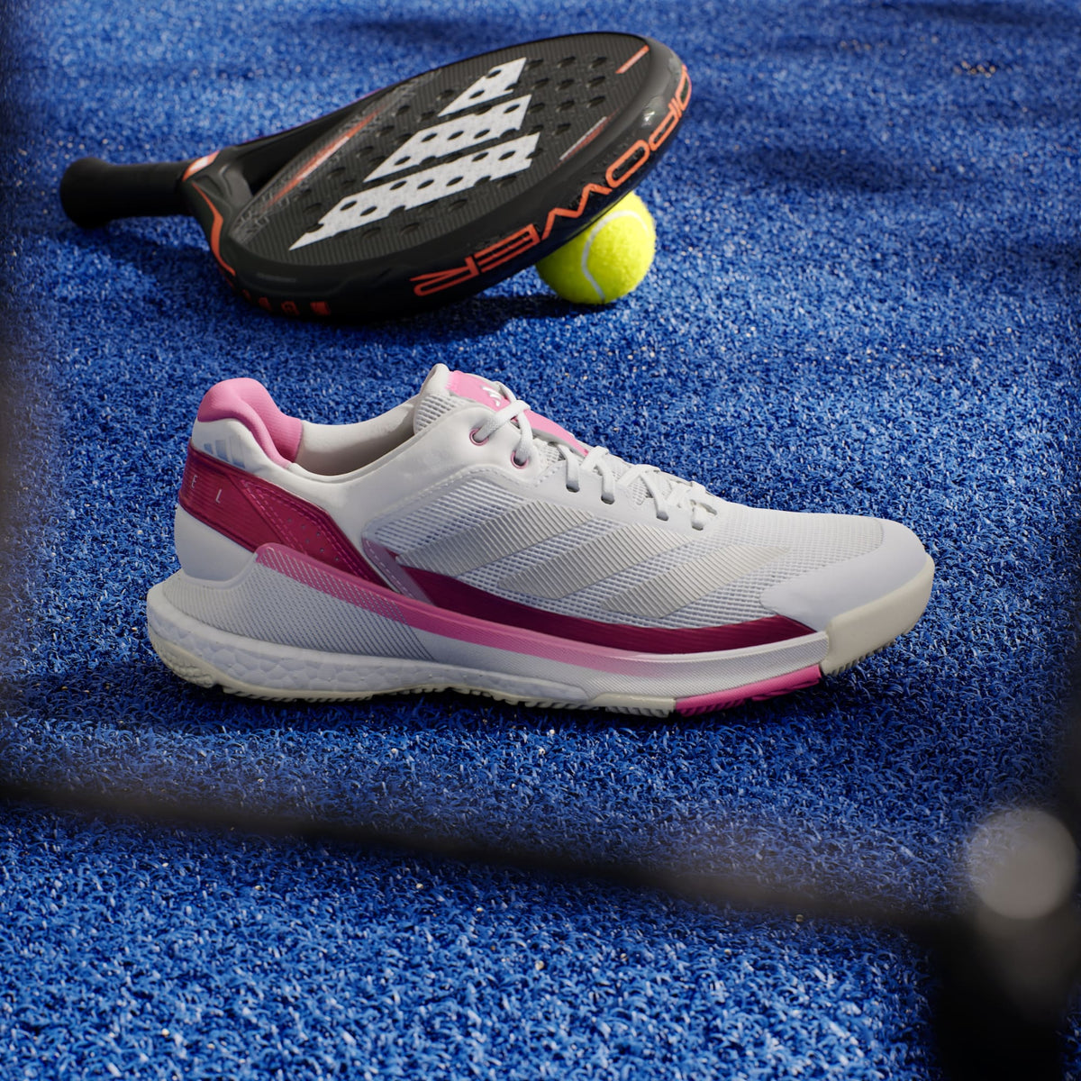 adidas Women's Crazyquick BOOST Padel Trainers - White