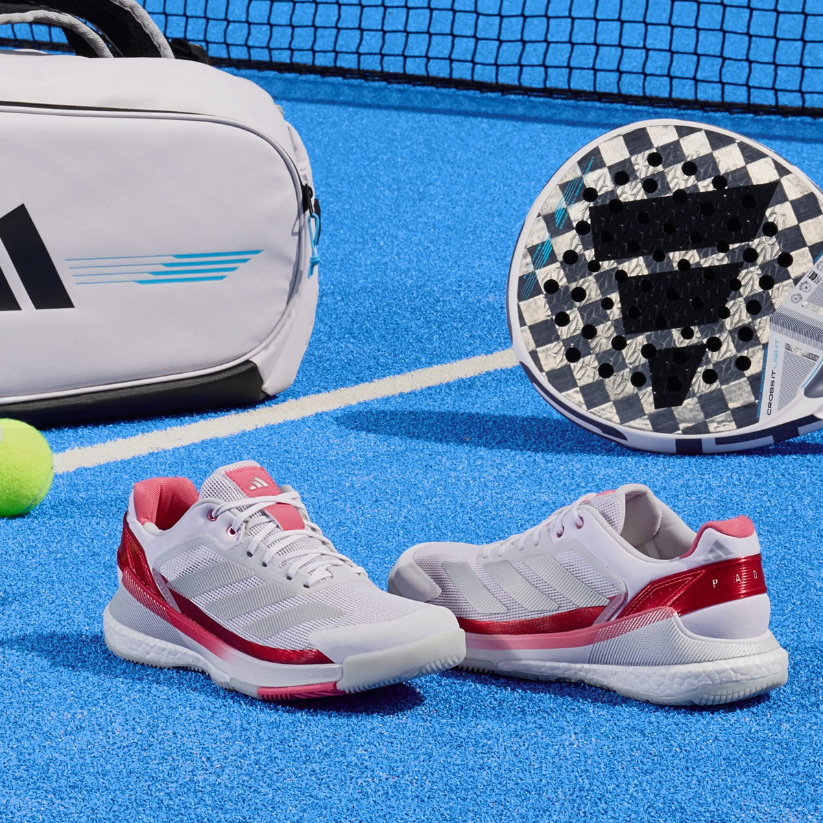 adidas Women's Crazyquick BOOST Padel Trainers - White
