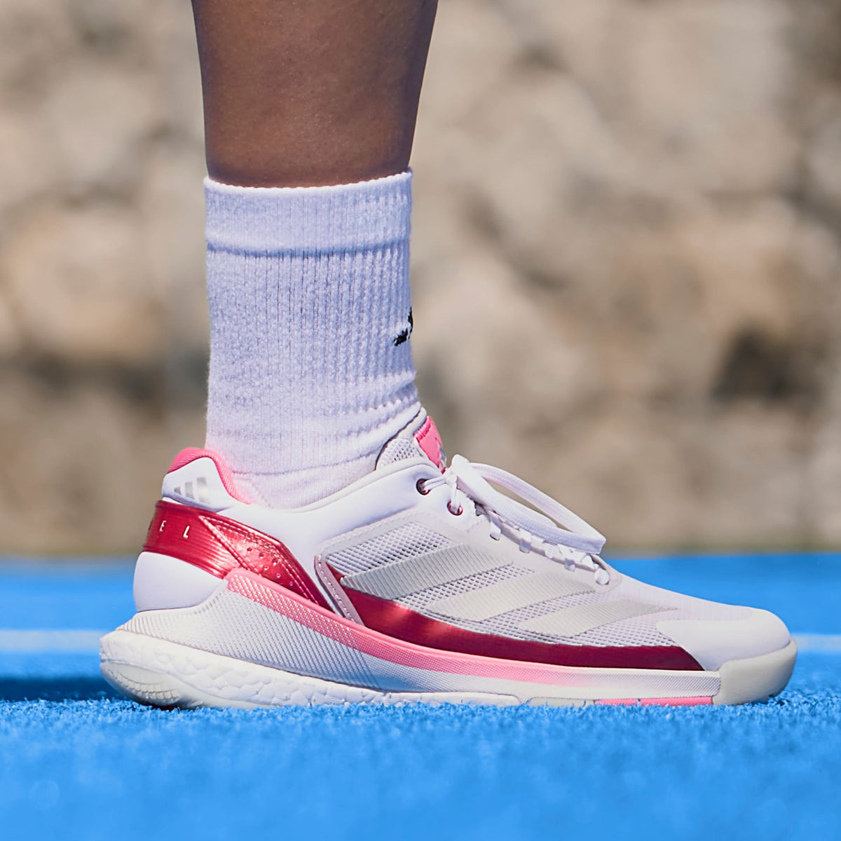 adidas Women's Crazyquick BOOST Padel Trainers - White