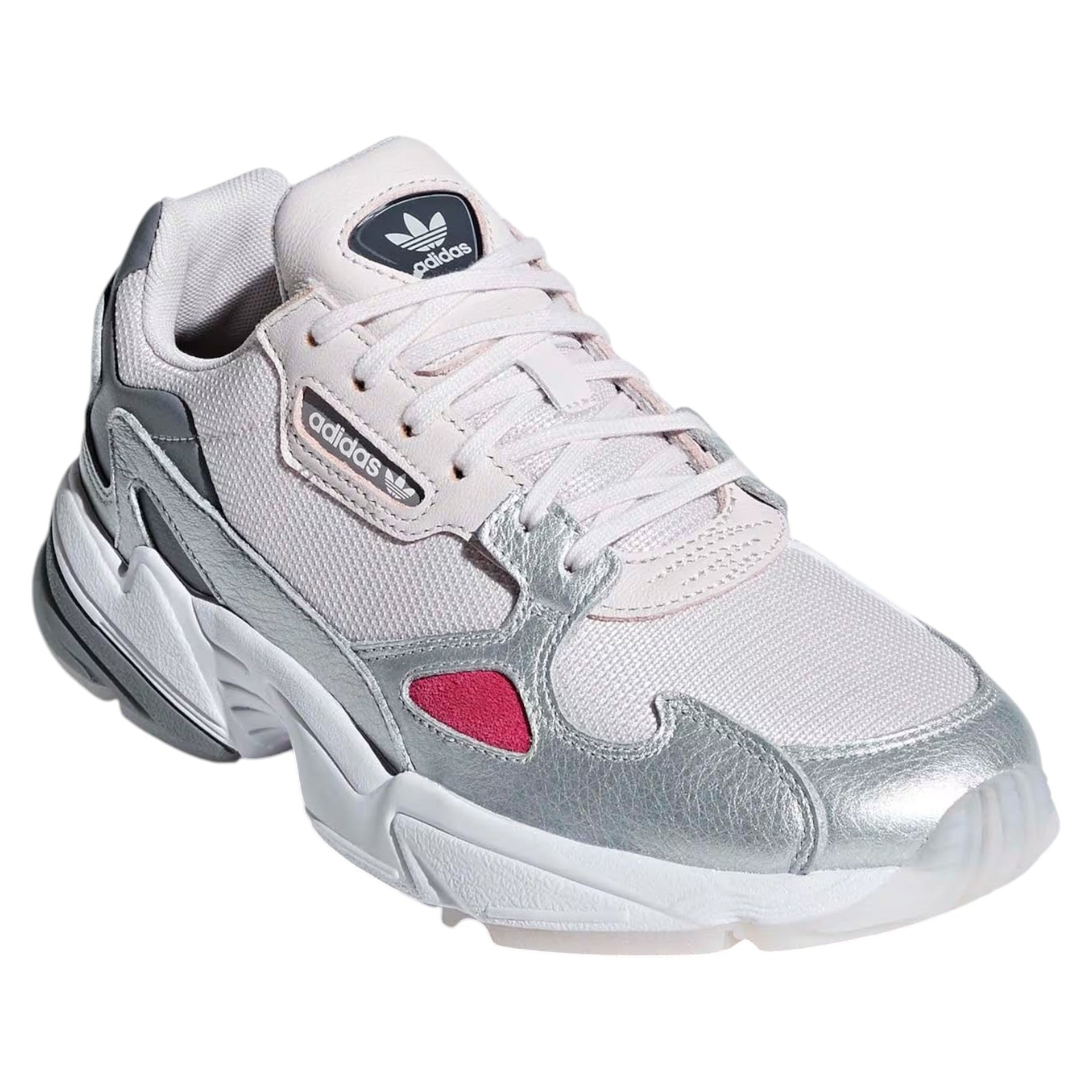 adidas Originals Womens Falcon Shoes - Orchid Tint Silver Metallic