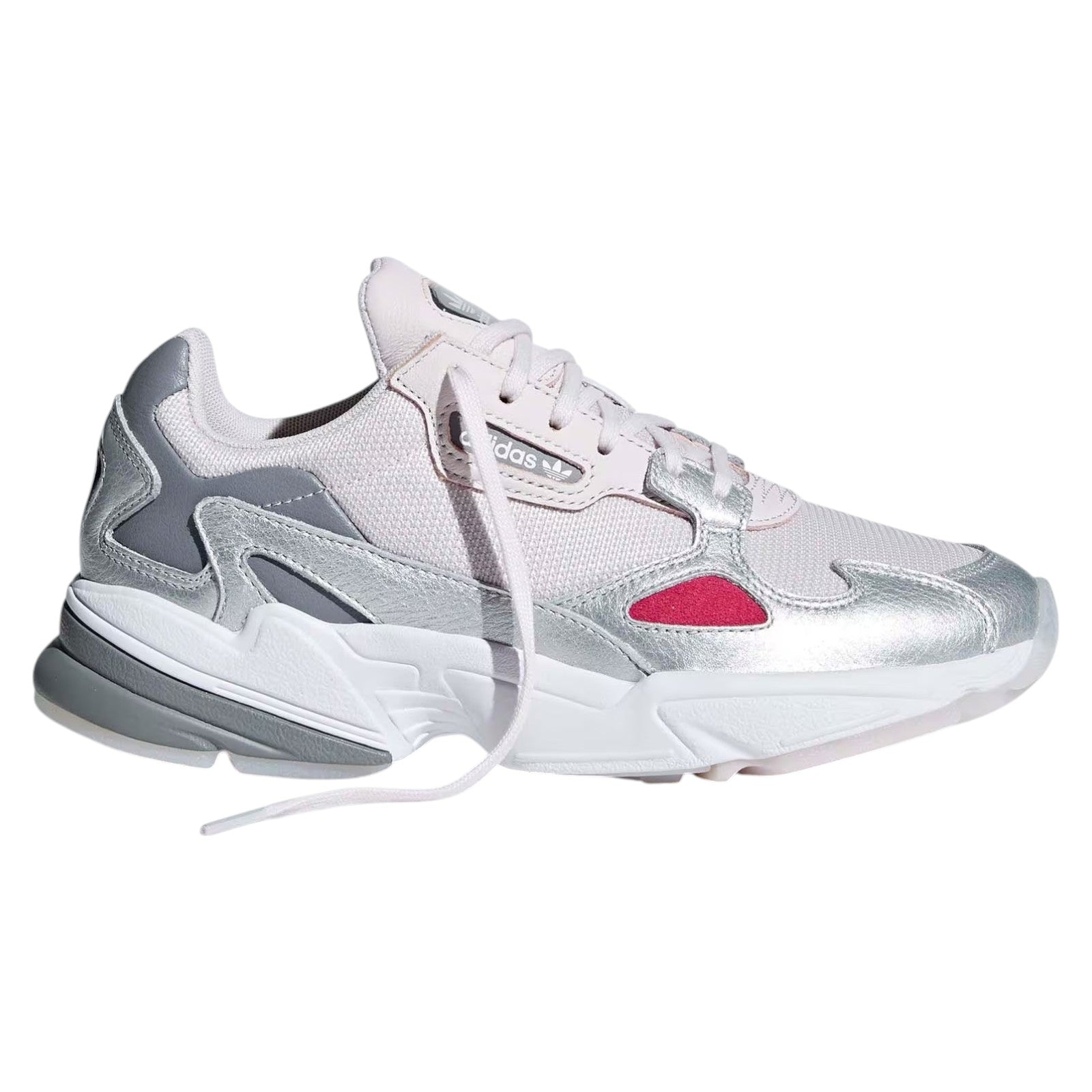 adidas Originals Womens Falcon Shoes - Orchid Tint Silver Metallic