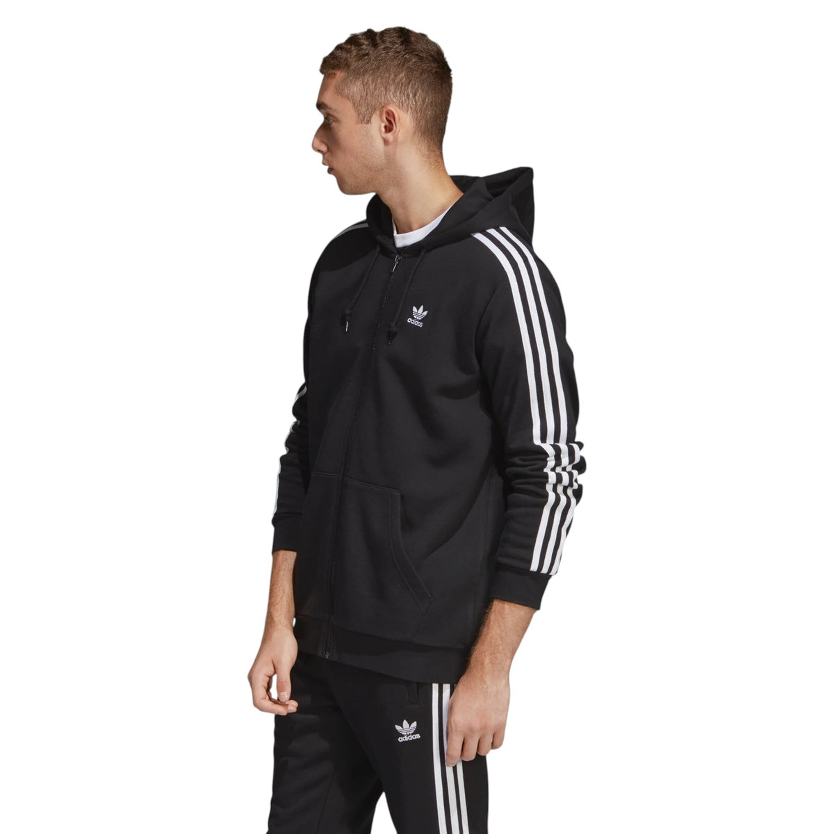 adidas Originals Men's 3-Stripes Hoodie - Black