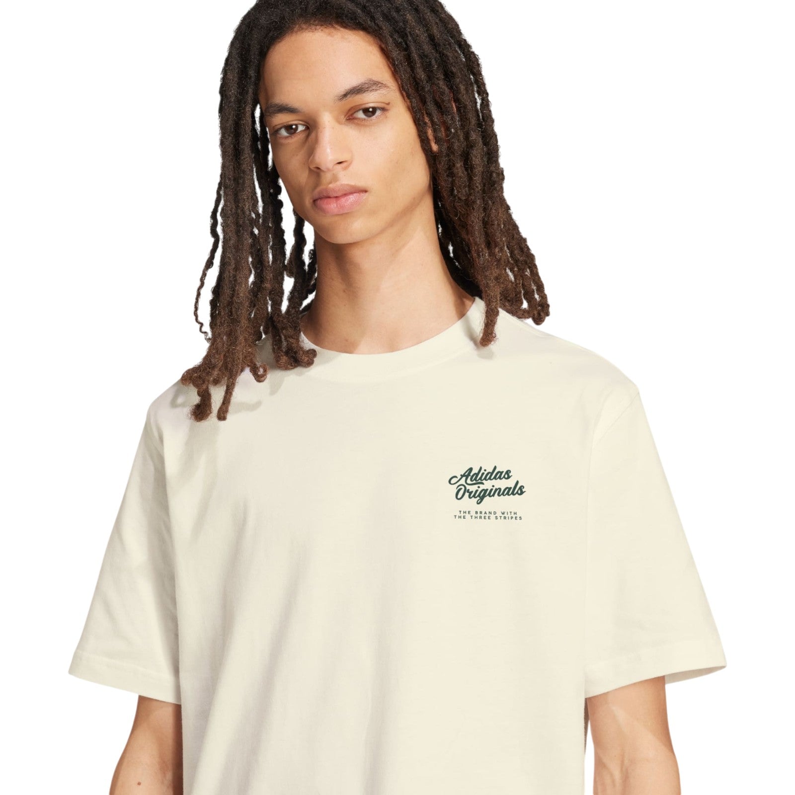 adidas Originals Men's Diner Text Graphic T-Shirt - Off White