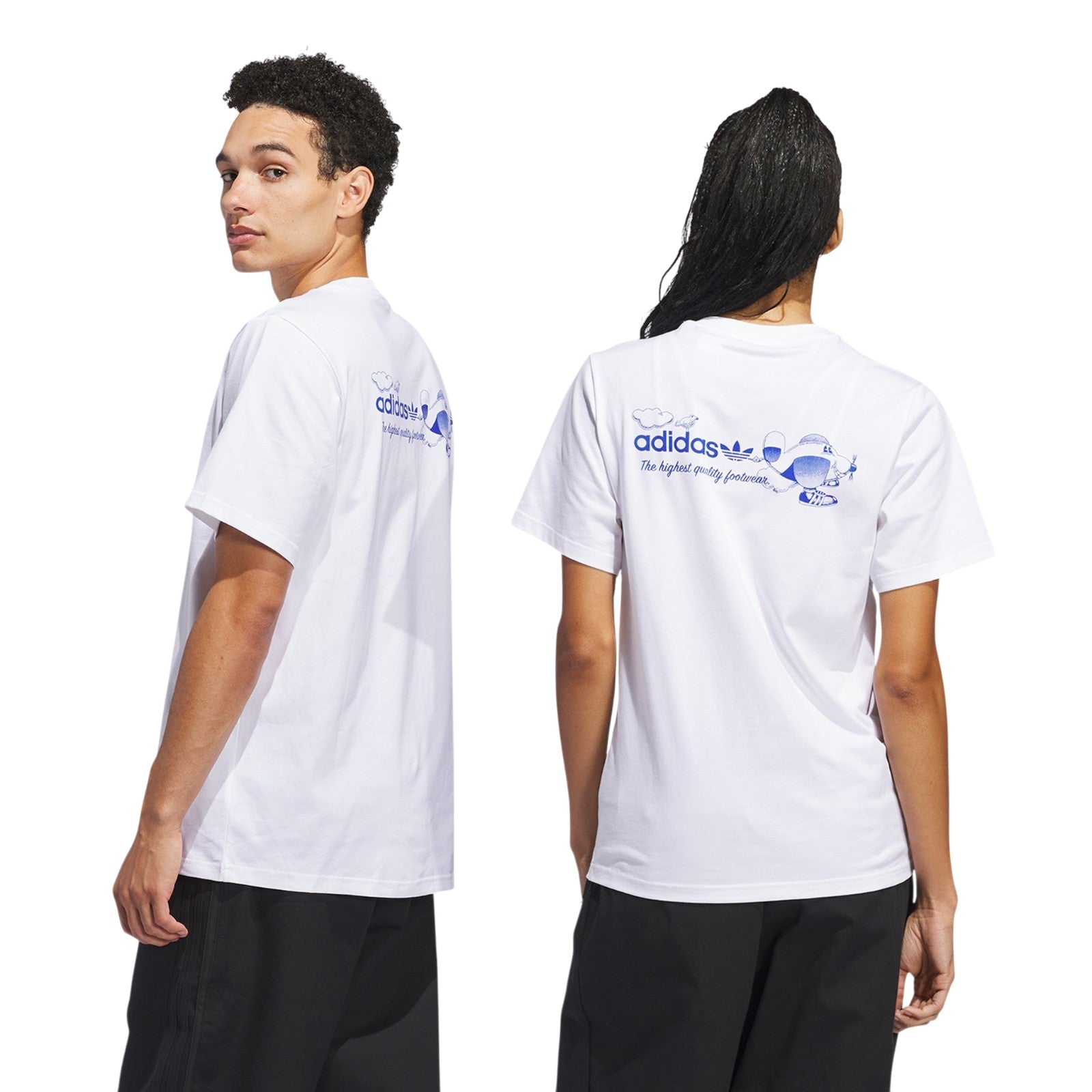 adidas Originals Unisex Dog Plane T-Shirt - White