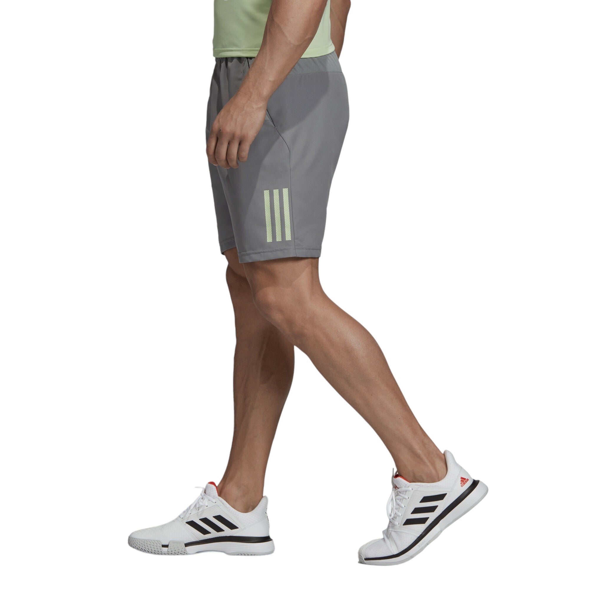 adidas Club 3-Stripes 9-Inch Shorts - Grey