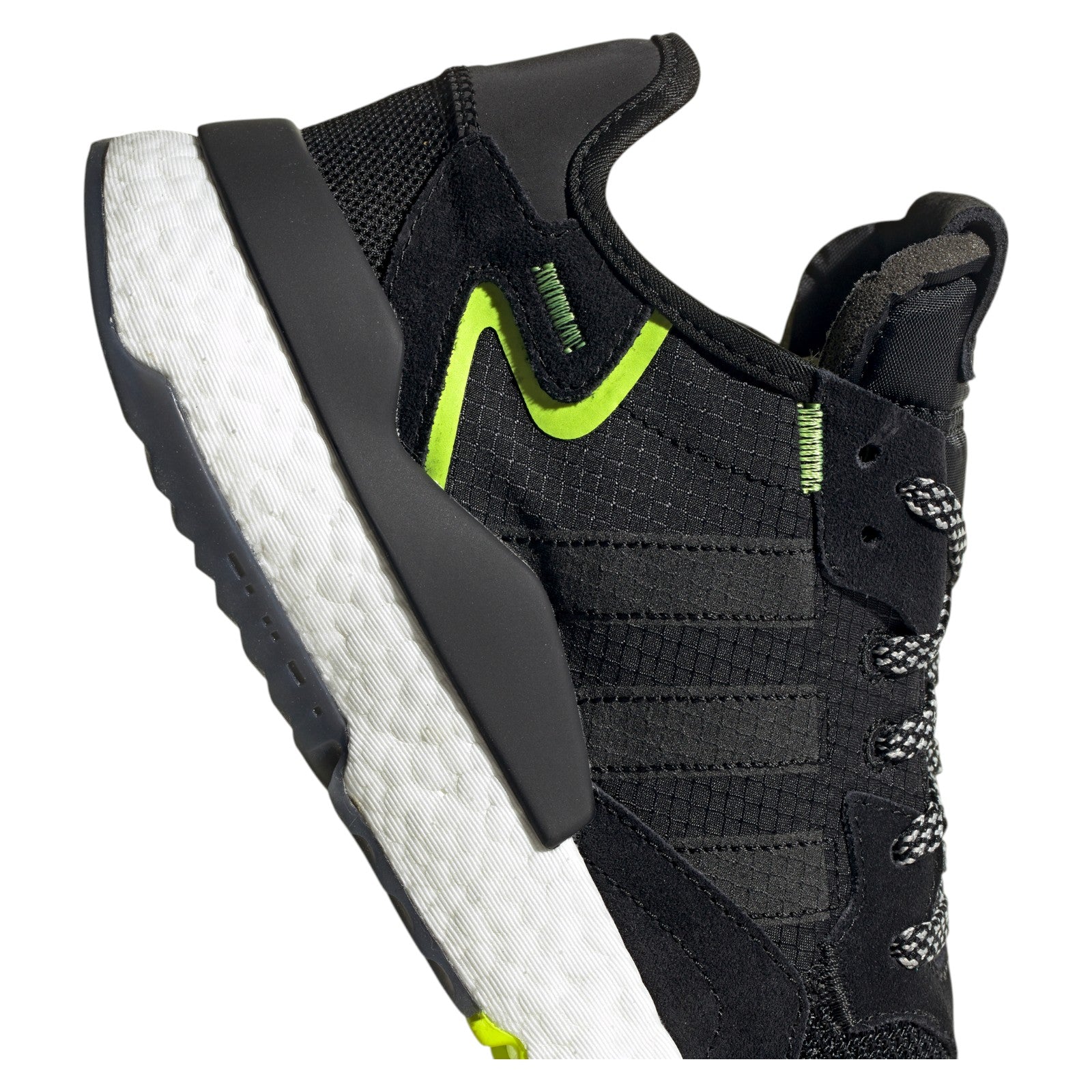 adidas Originals Nite Jogger Trainers - Black / Solar Yellow