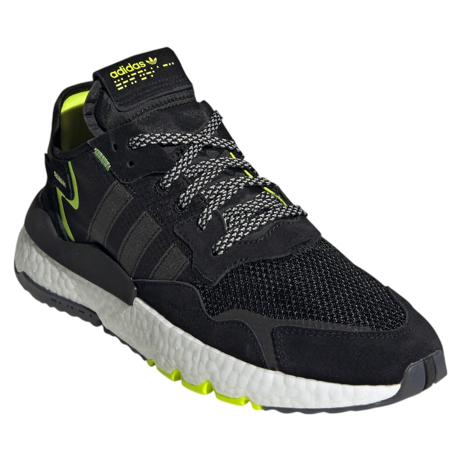 adidas Originals Nite Jogger Trainers - Black / Solar Yellow