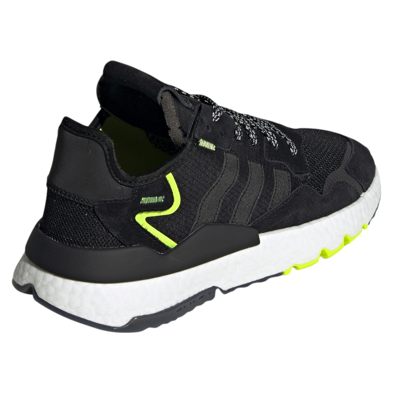 adidas Originals Nite Jogger Trainers - Black / Solar Yellow