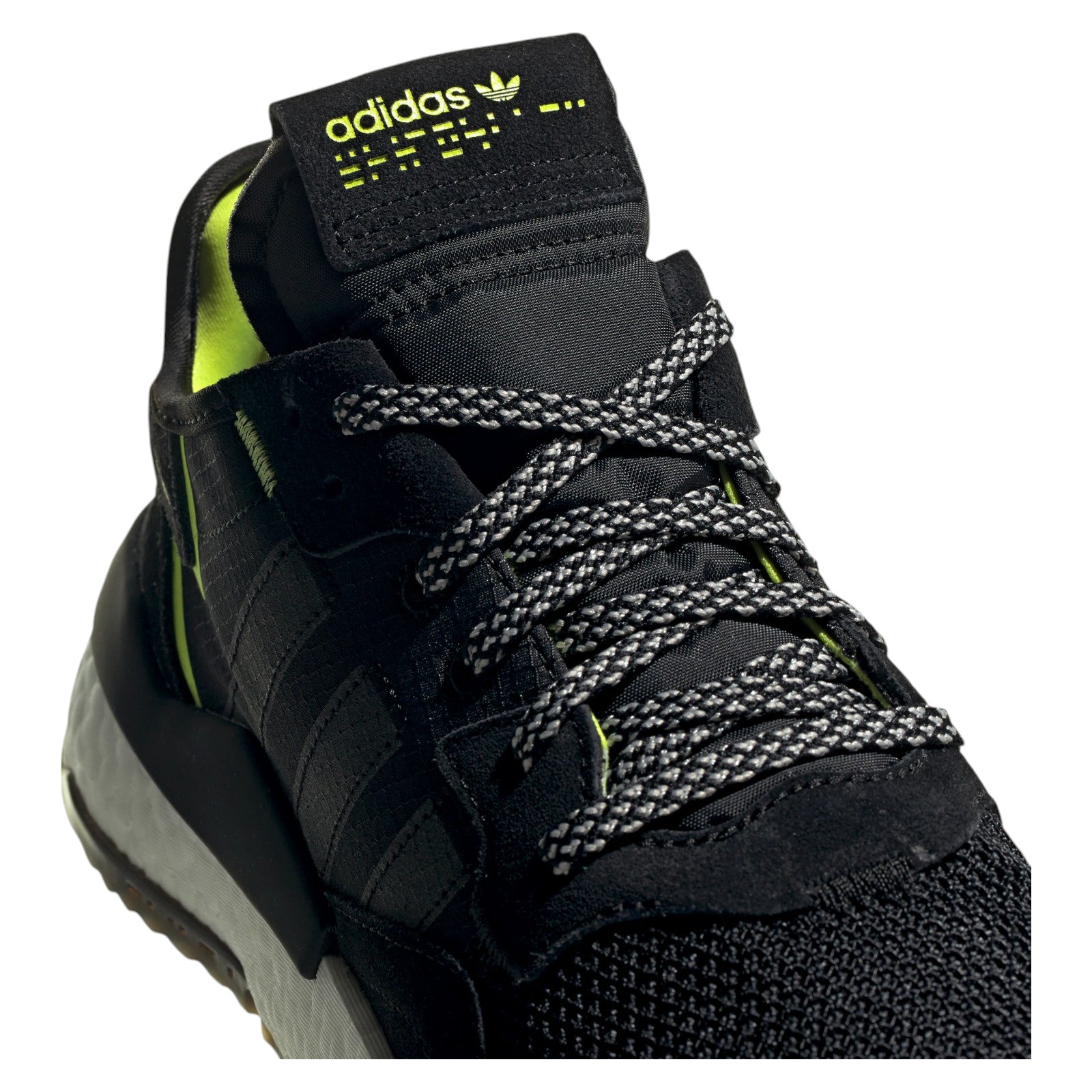 adidas Originals Nite Jogger Trainers - Black / Solar Yellow